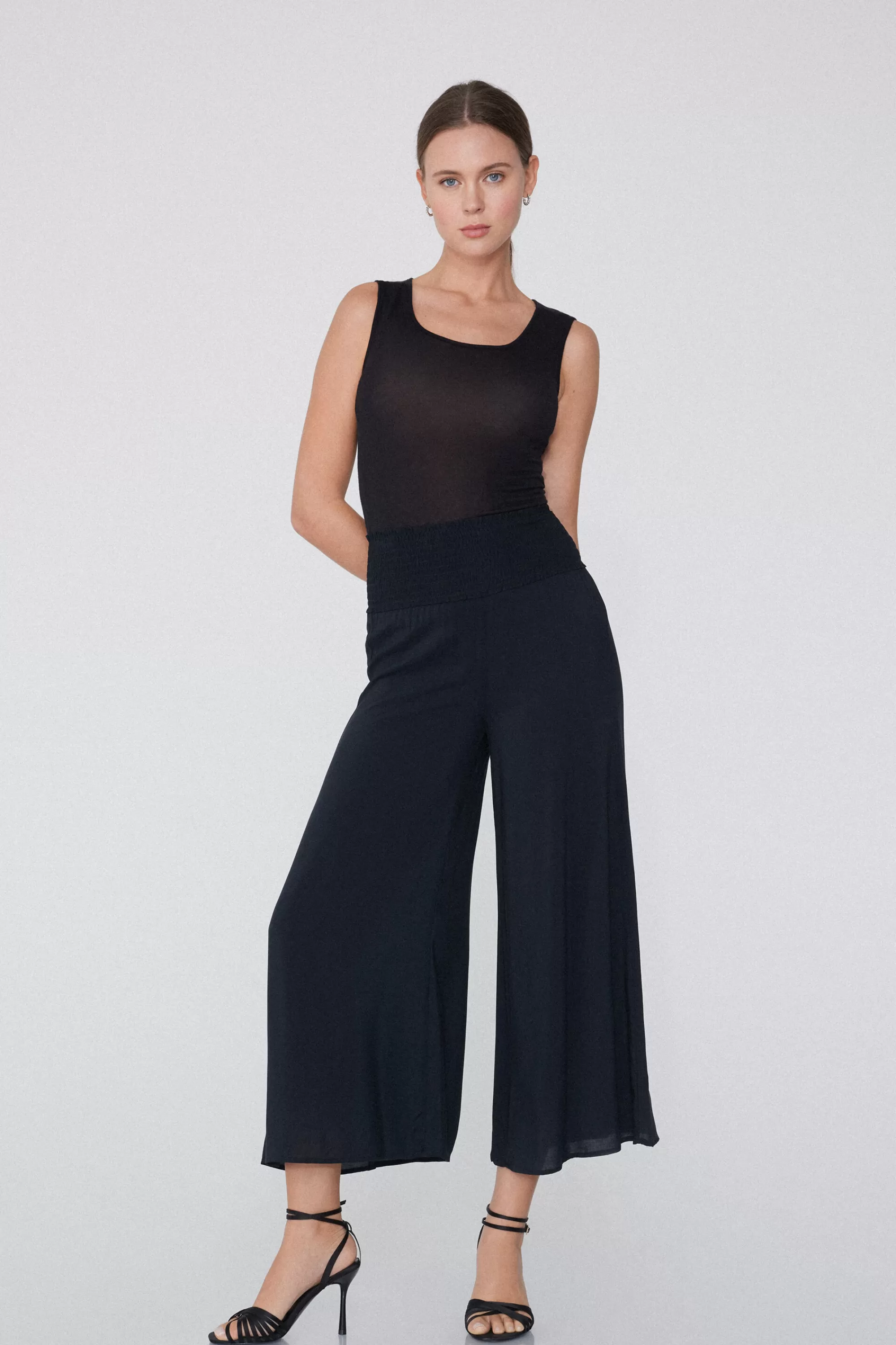 New Pantagiappo In Tela Punto Smock - Pantaloni - Donna | Pantaloni
