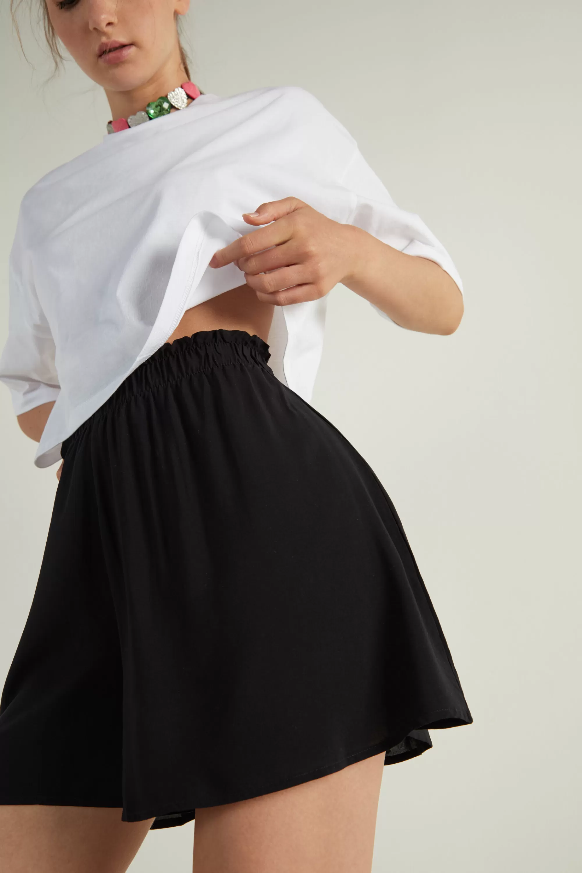 Outlet Pantagonna In Tela Di Viscosa - Shorts - Donna | Shorts