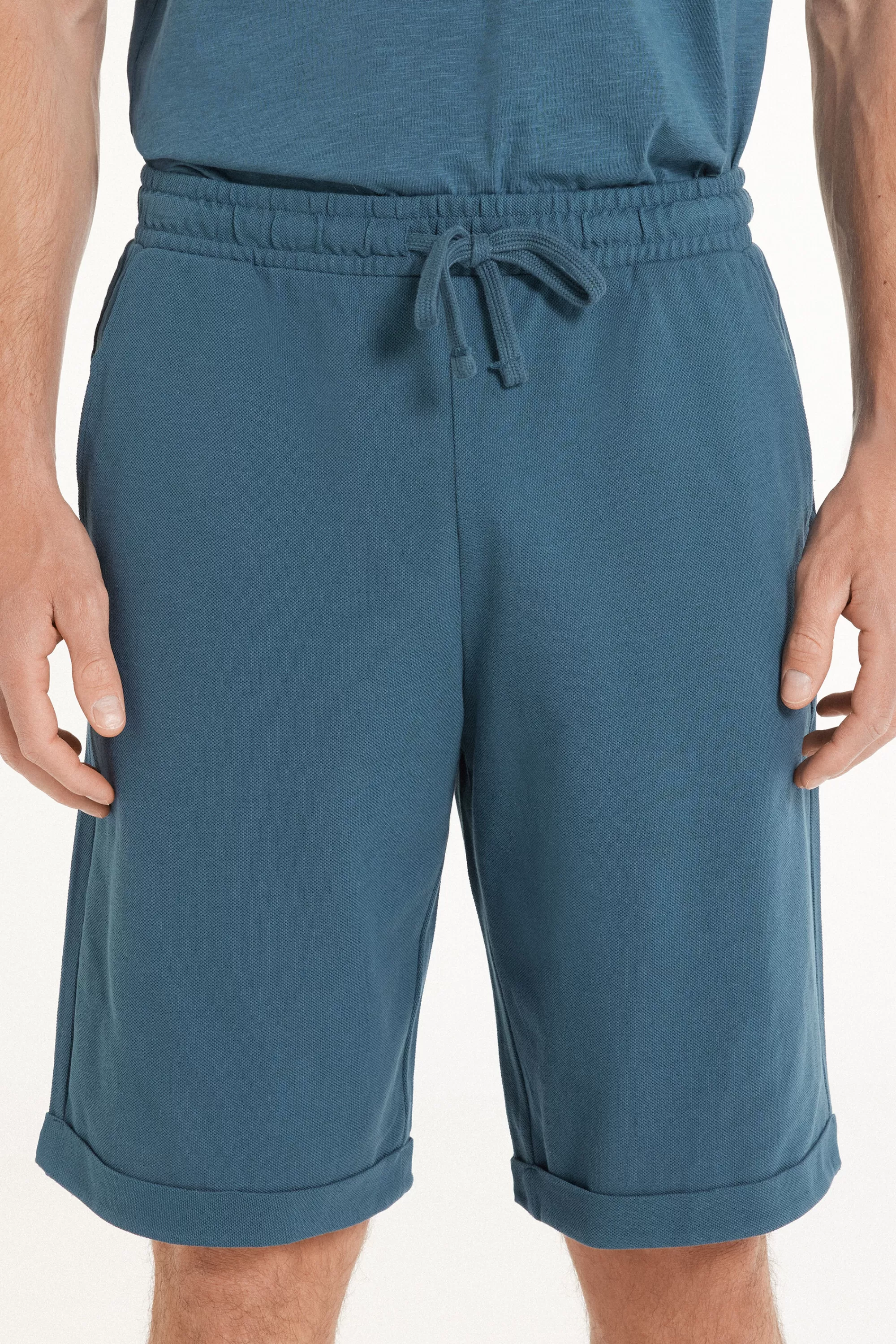 Shop Pantaloncini Corti Lavorazione A Piquet - Pantaloncini - Uomo | Pantaloncini