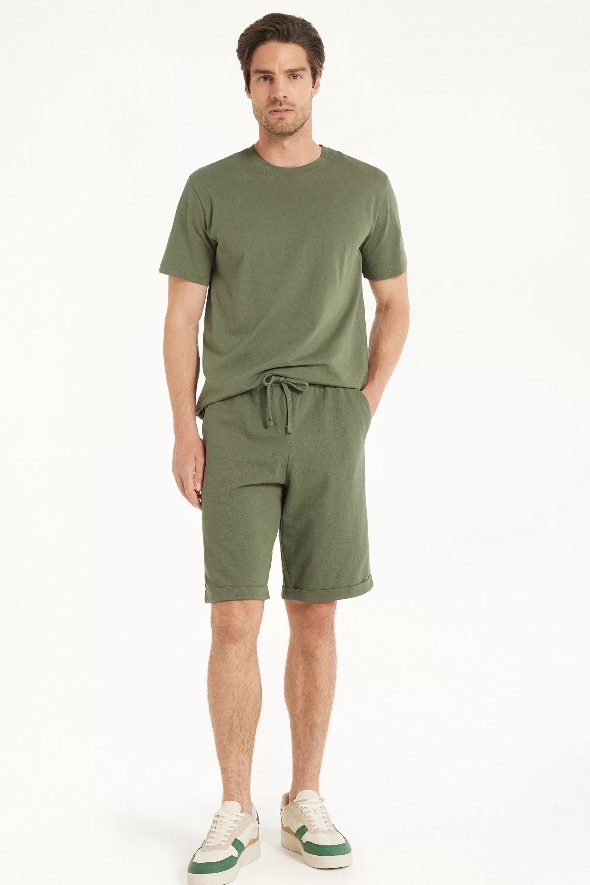 Sale Pantaloncini Corti Lavorazione A Piquet - Pantaloncini - Uomo | Pantaloncini