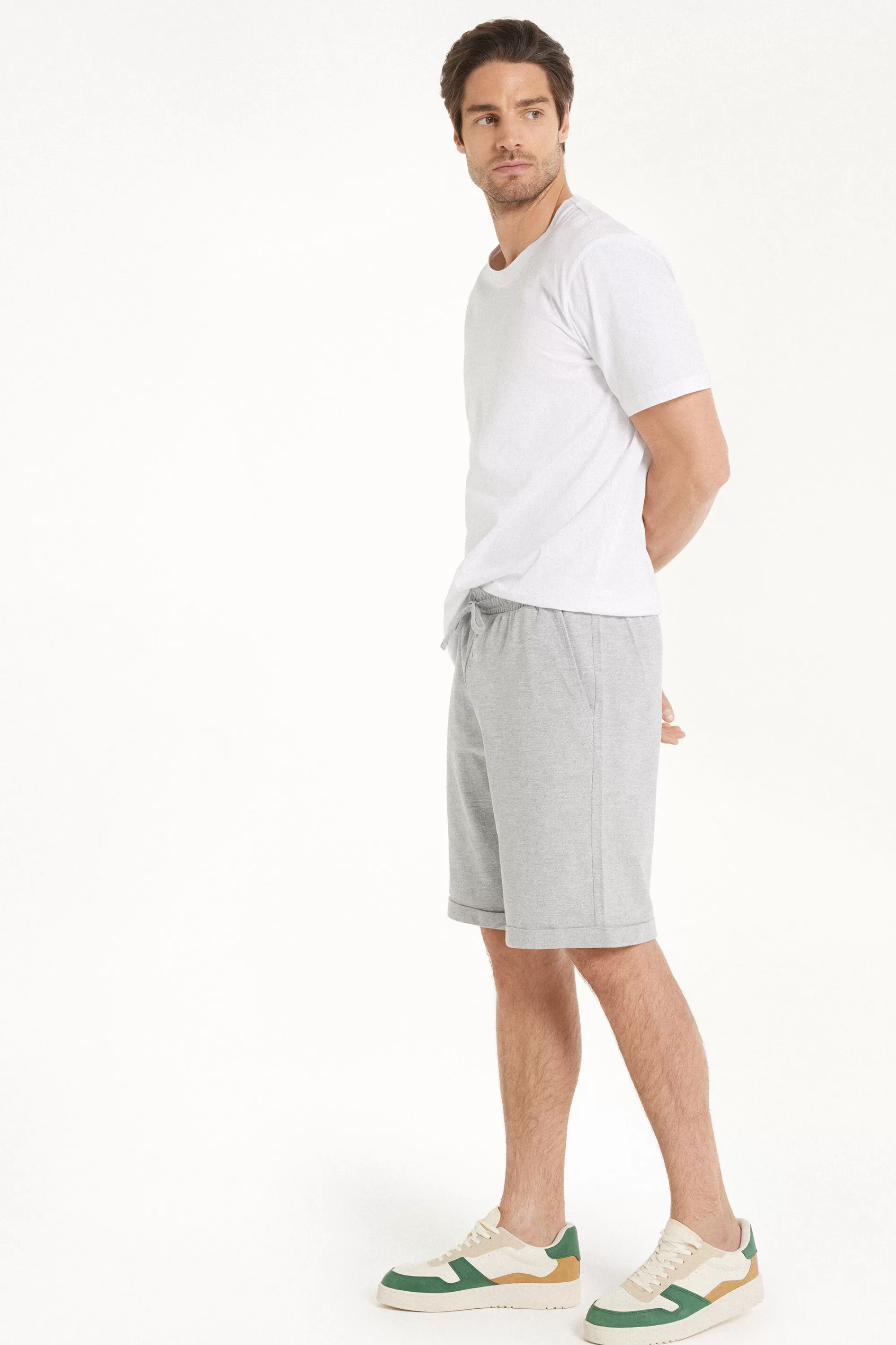 New Pantaloncini Corti Lavorazione A Piquet - Pantaloncini - Uomo | Pantaloncini