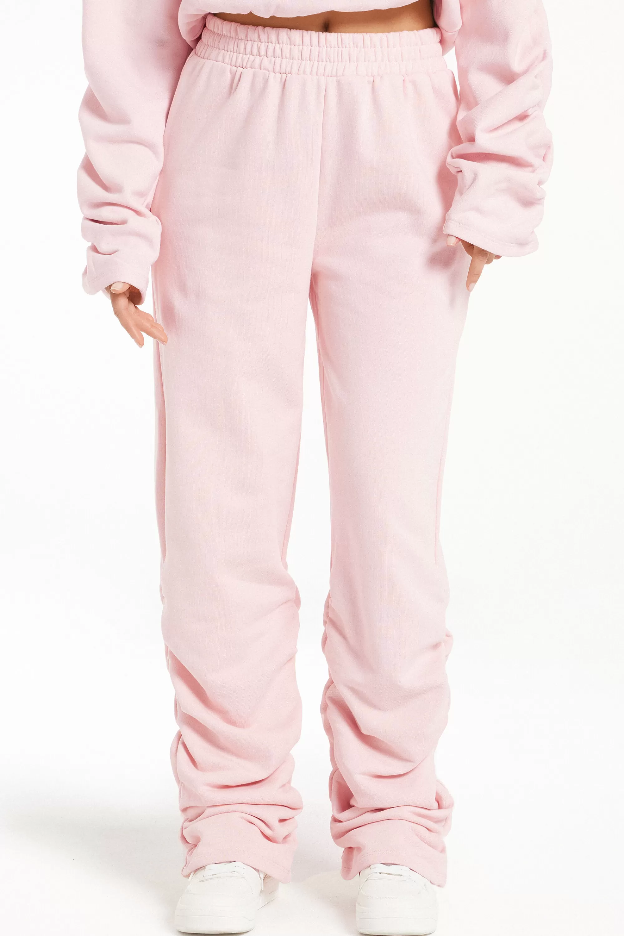 Online Pantalone Felpa Extra Lungo Con Arricci - Pantaloni - Donna | Joggers e Leggings | Collezione Fitness