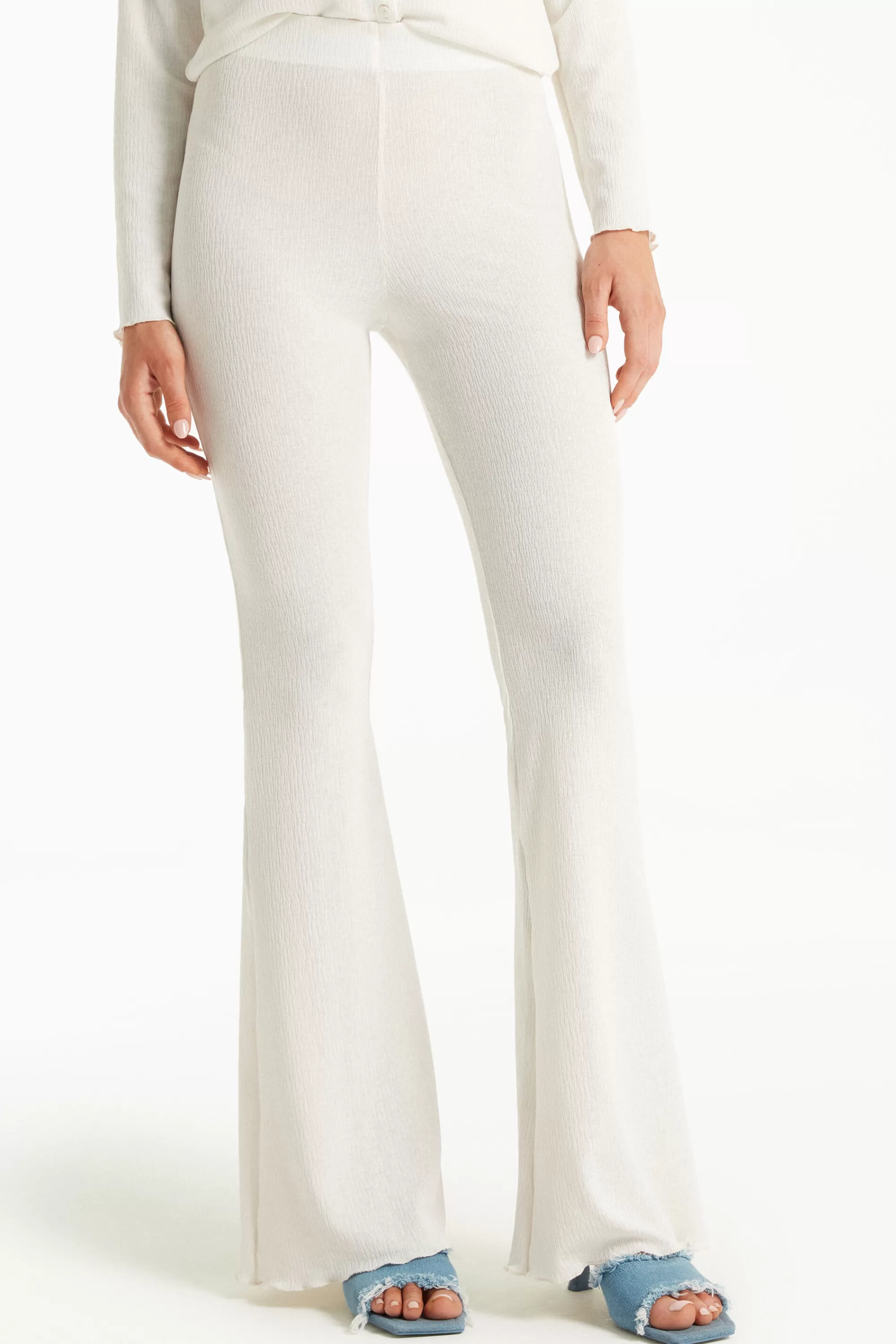 Cheap Pantalone Flare In Crepe - Pantaloni - Donna | Pantaloni