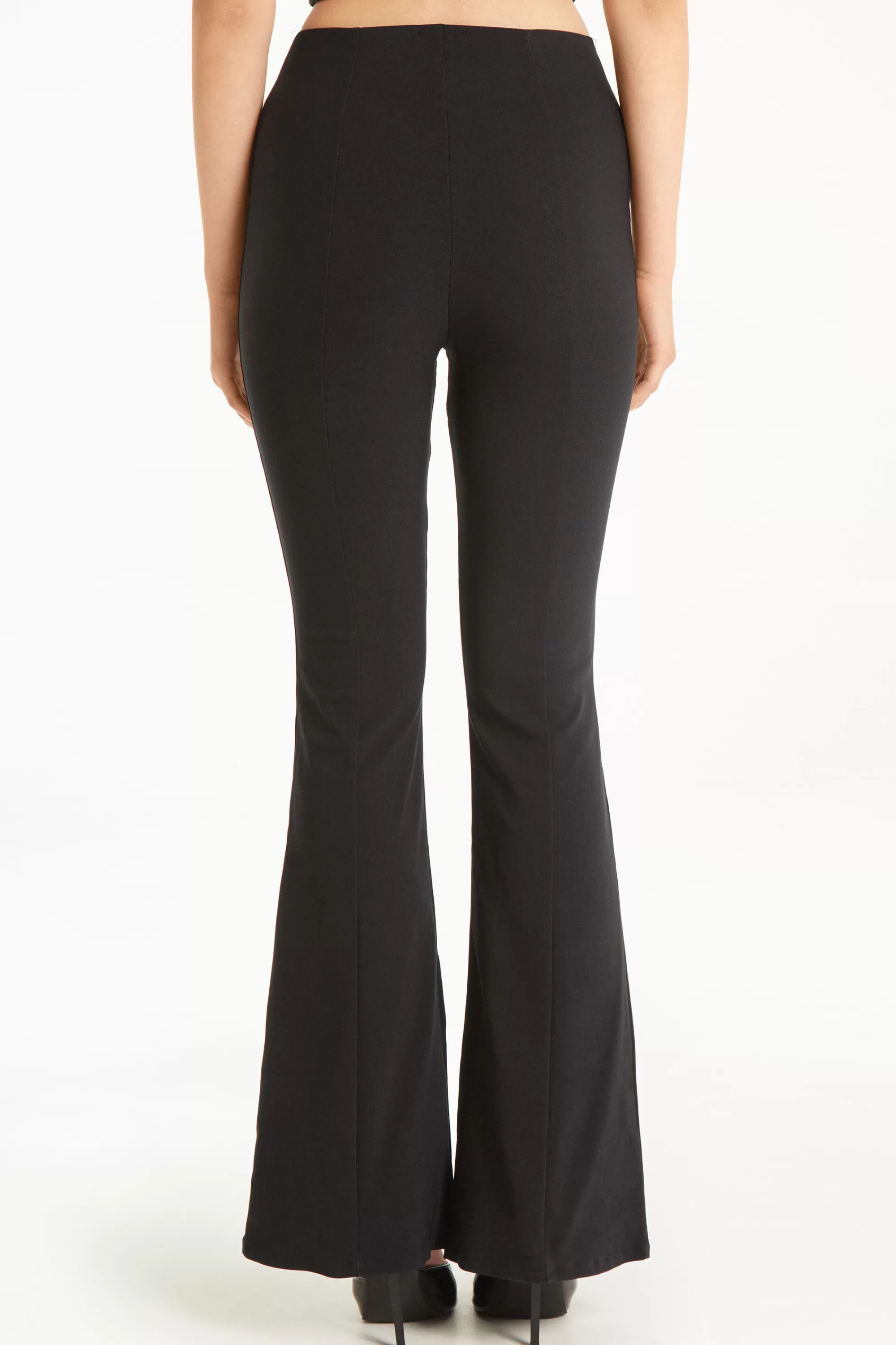 Discount Pantalone Flare In Tela Elasticizzata - Pantaloni - Donna | Pantaloni