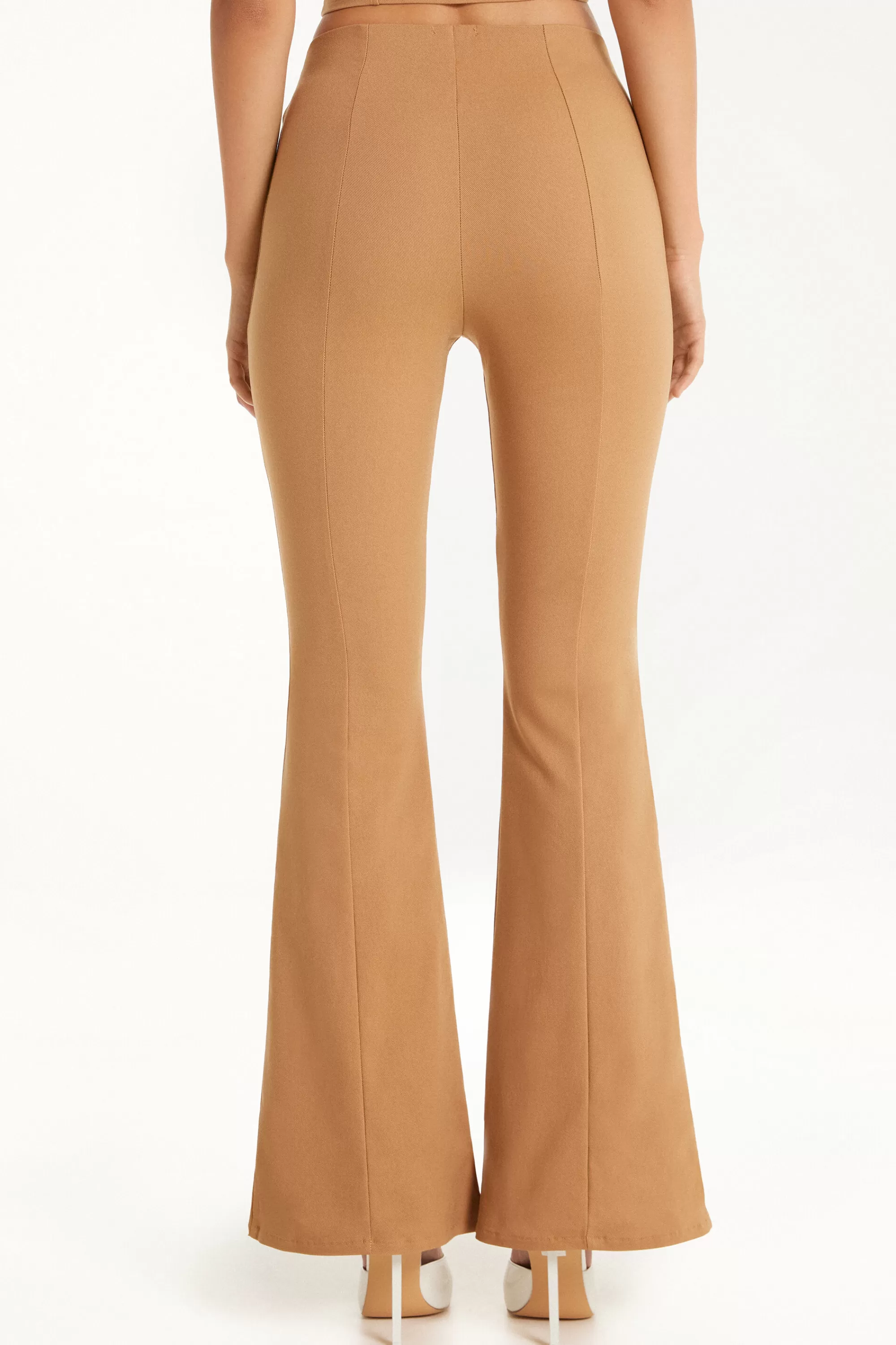 Hot Pantalone Flare In Tela Elasticizzata - Pantaloni - Donna | Pantaloni