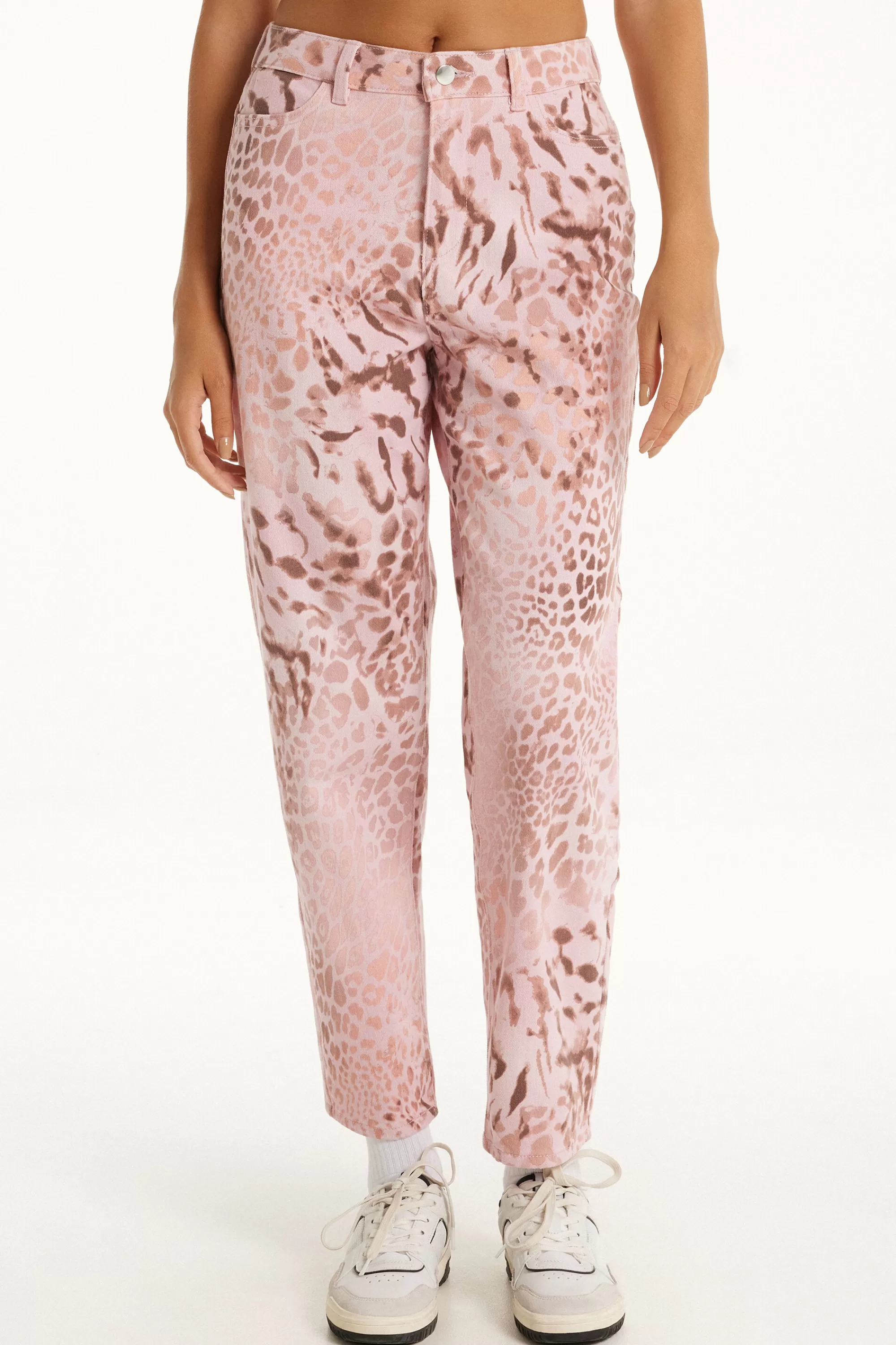 Clearance Pantalone In Denim Stampato - Pantaloni - Donna | Jeans | Pantaloni