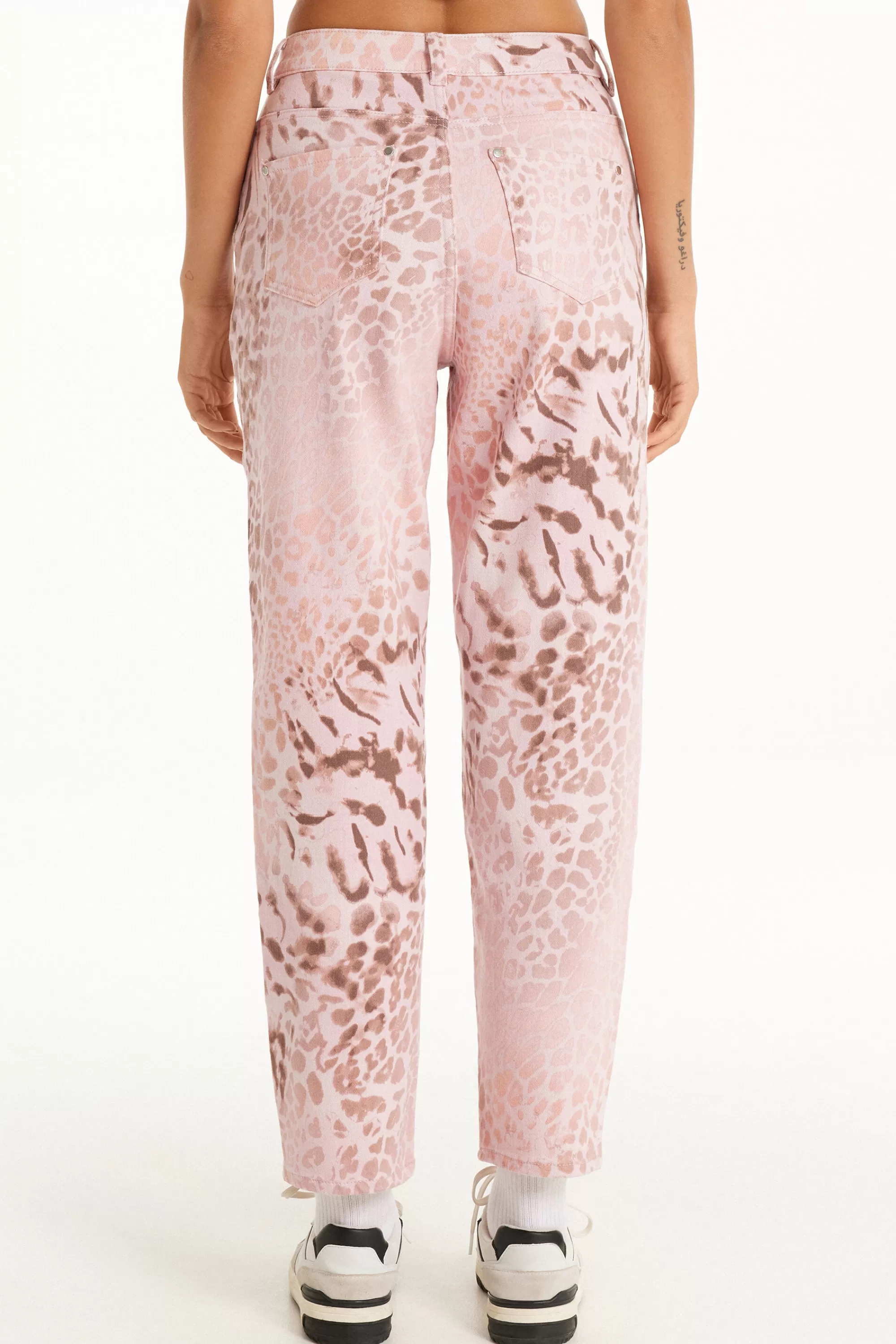 Clearance Pantalone In Denim Stampato - Pantaloni - Donna | Jeans | Pantaloni