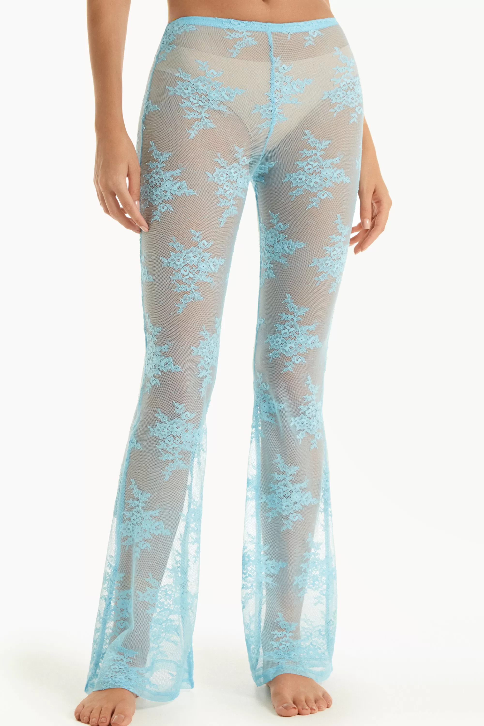 Sale Pantalone In Pizzo Delicate Lace - Pigiami Combinabili - Donna | Pigiami combinabili