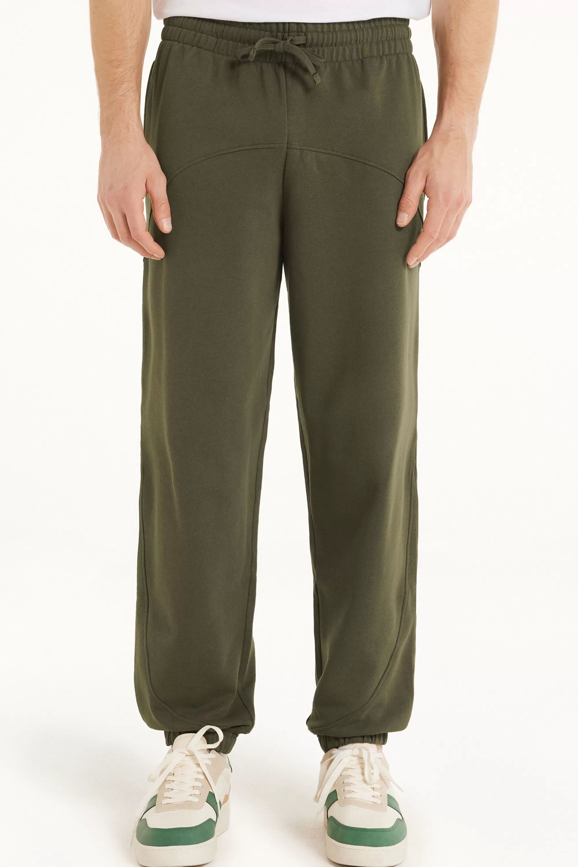 Outlet Pantalone Lungo Felpa Con Tasche E Coulisse Basic - Pantaloni Lunghi - Uomo | Tute | Pantaloni lunghi