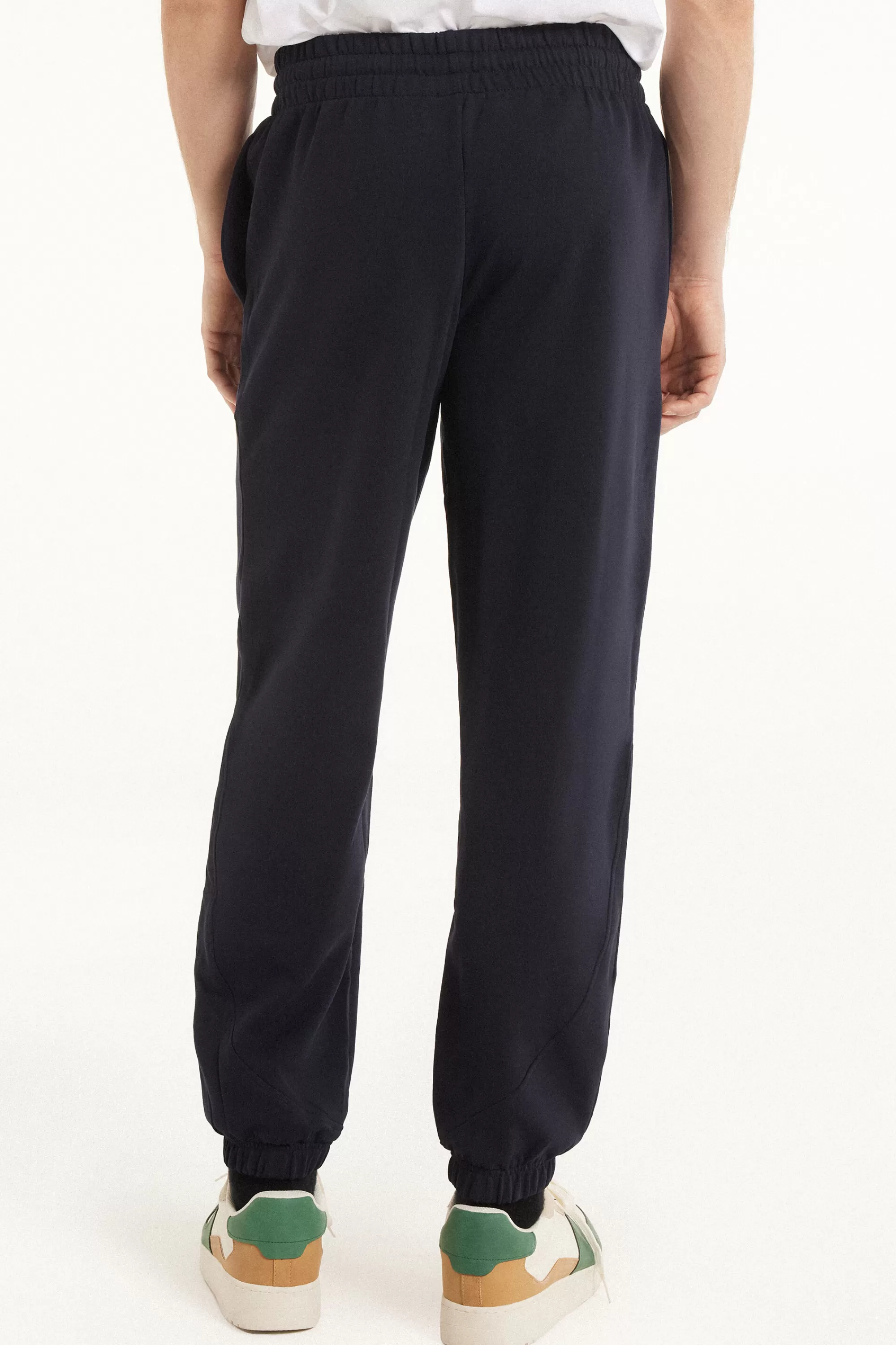 Outlet Pantalone Lungo Felpa Con Tasche E Coulisse Basic - Pantaloni Lunghi - Uomo | Tute | Pantaloni lunghi