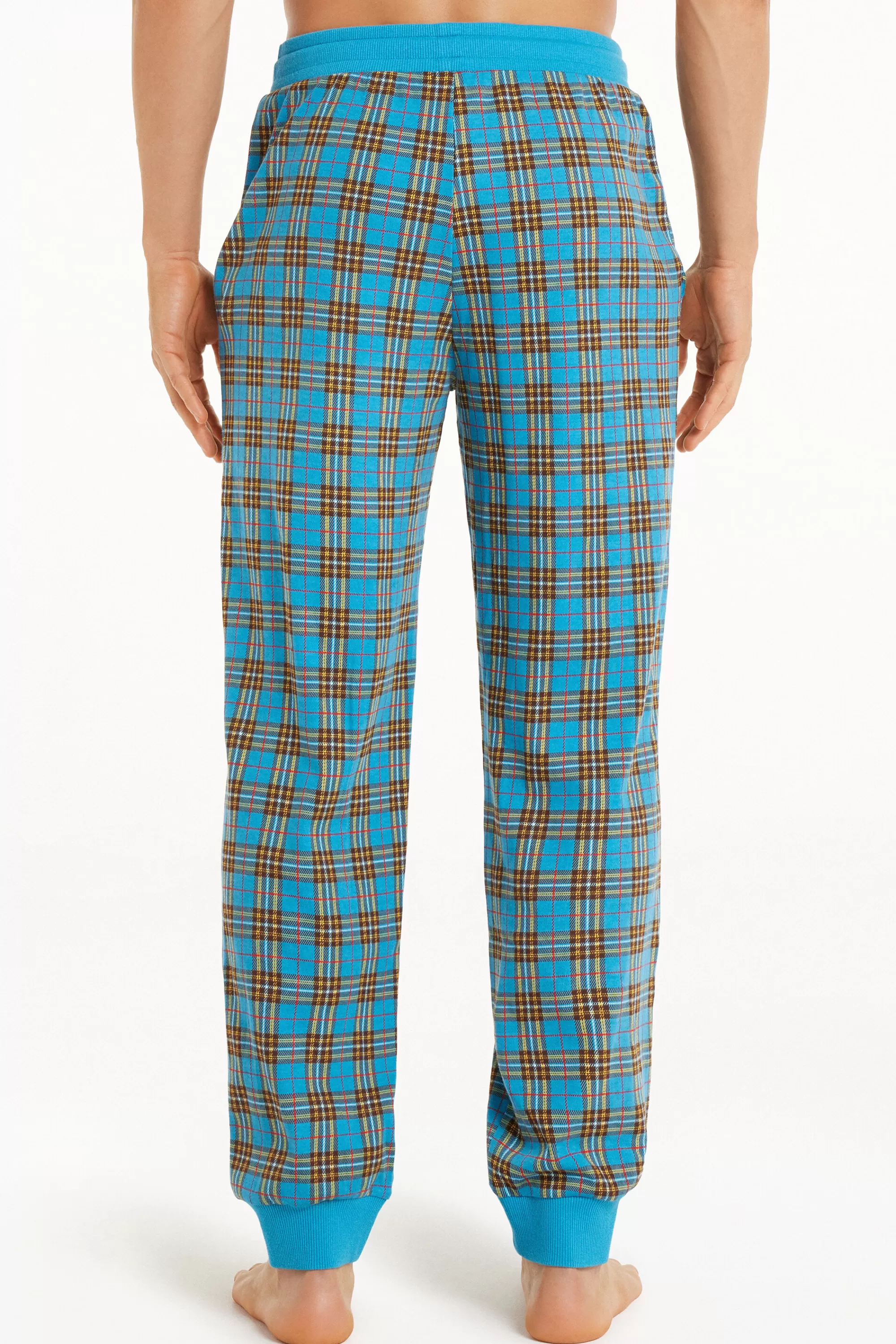 Outlet Pantalone Lungo In Cotone Con Coulisse - Pigiami Lunghi - Uomo | Pantaloni lunghi | Pigiami lunghi