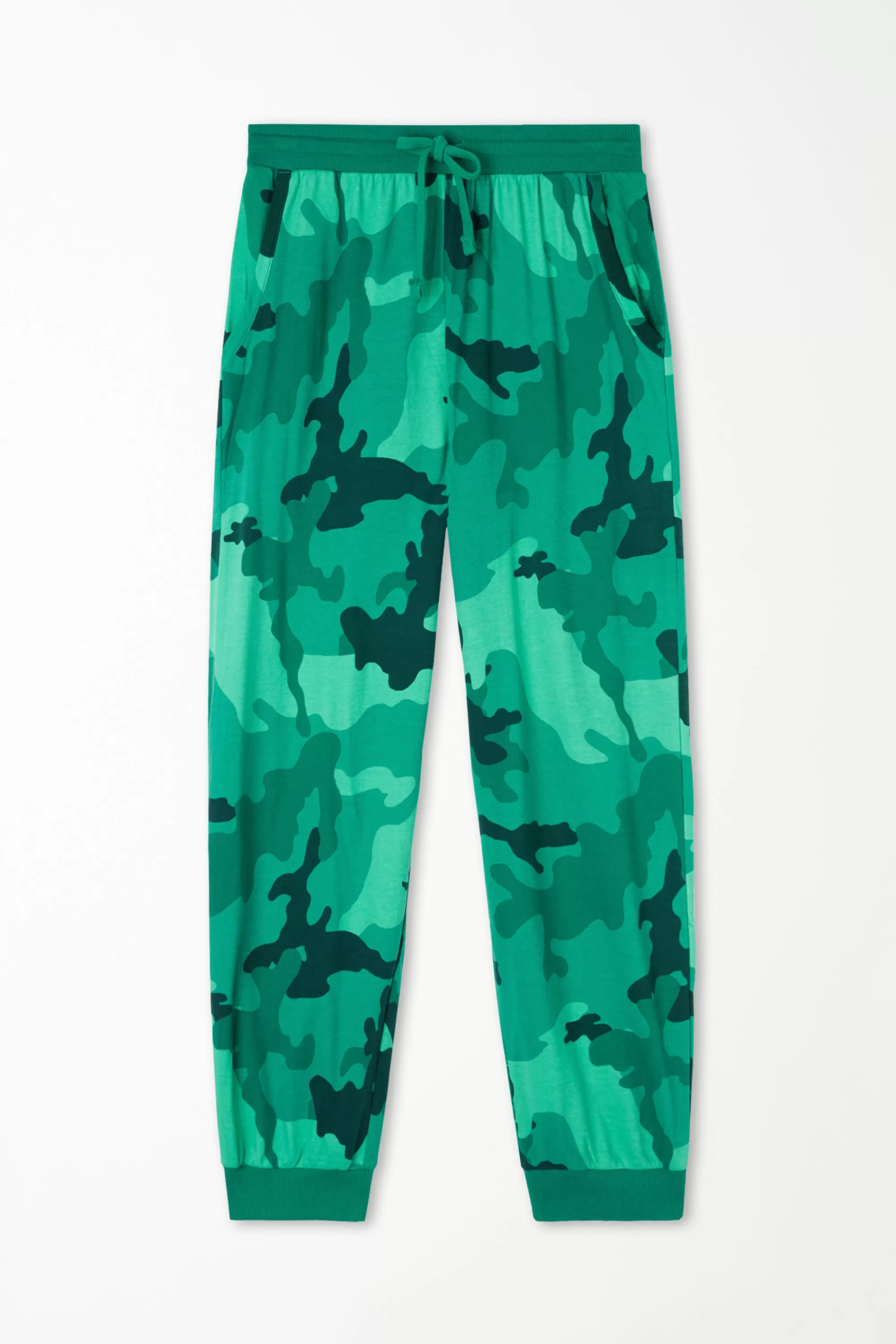 Cheap Pantalone Lungo In Cotone Con Coulisse - Pigiami Lunghi - Uomo | Pantaloni lunghi | Pigiami lunghi