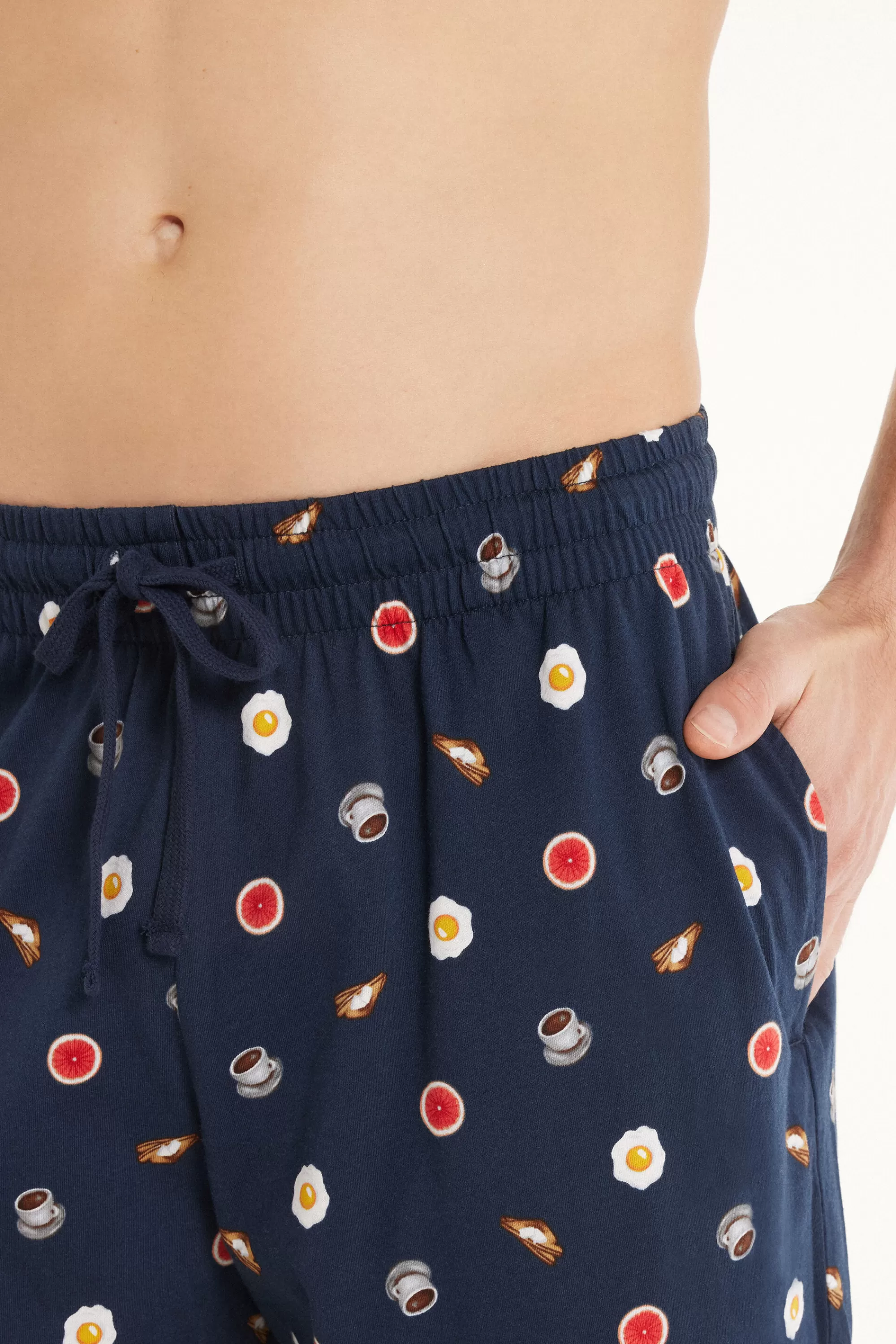 Flash Sale Pantalone Lungo In Cotone Con Polsini - Pigiami Lunghi - Uomo | Pantaloni lunghi | Pigiami lunghi