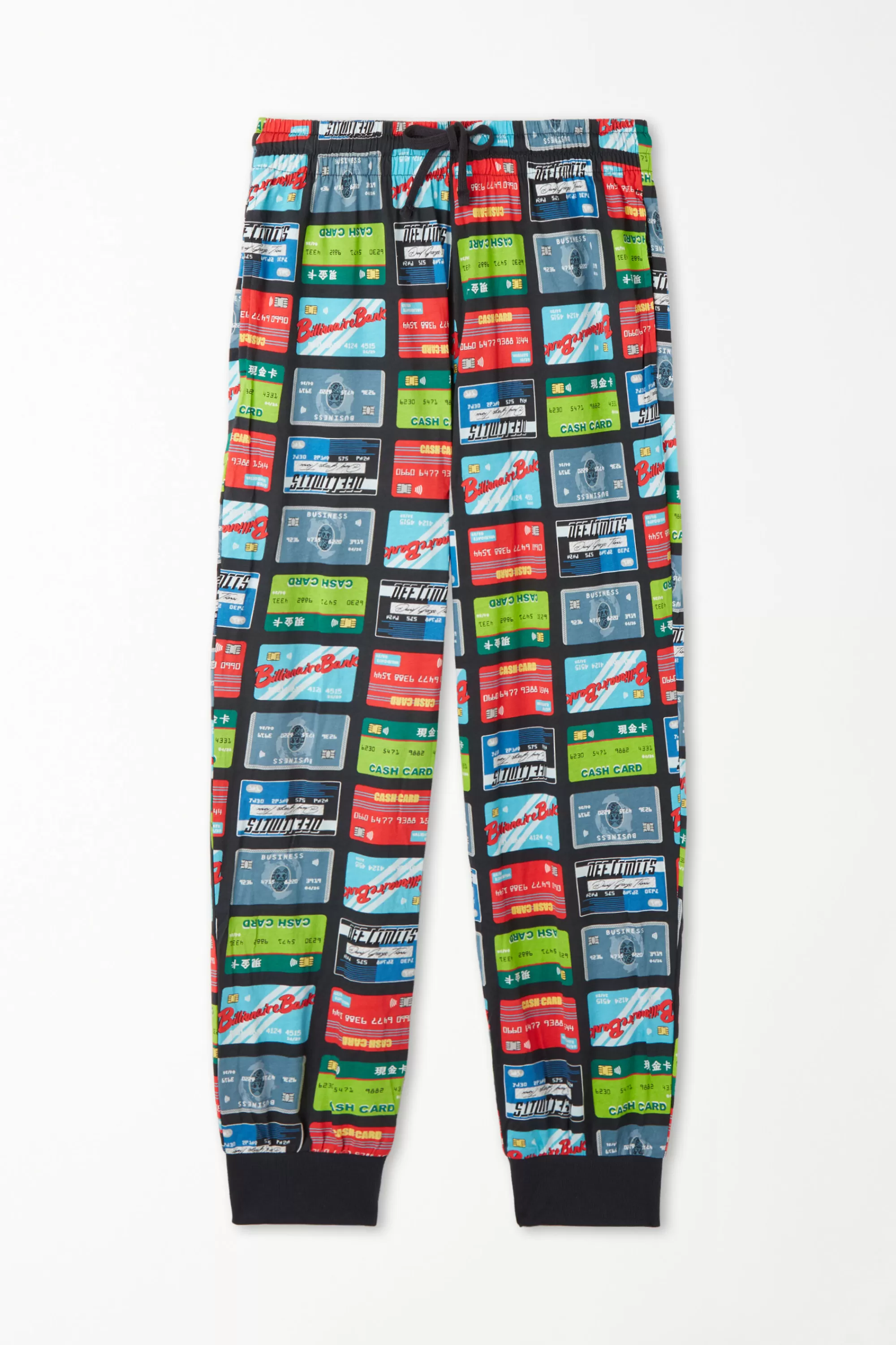 Best Sale Pantalone Lungo In Cotone Con Polsini - Pigiami Lunghi - Uomo | Pantaloni lunghi | Pigiami lunghi