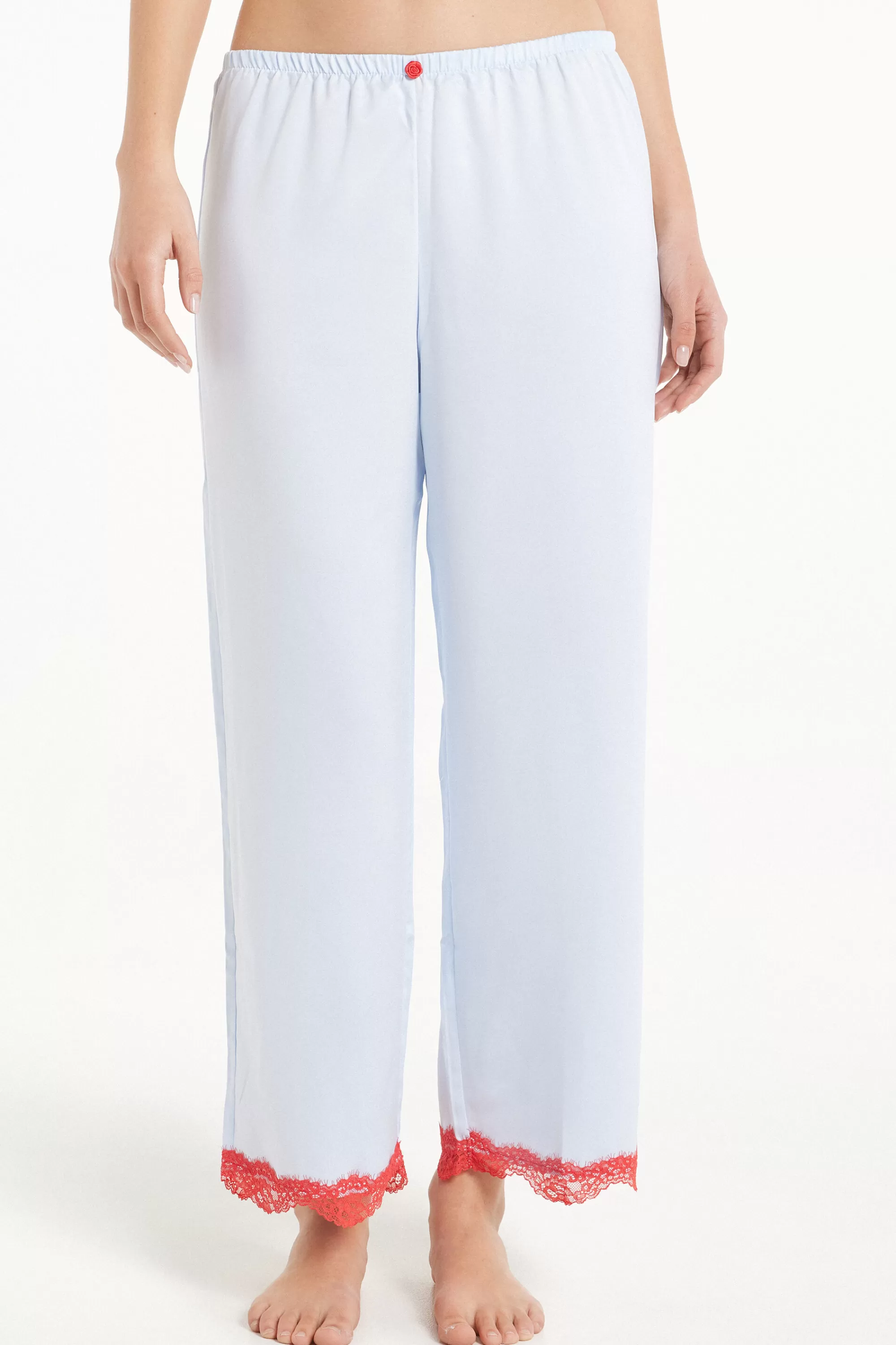 Flash Sale Pantalone Lungo In Raso Pastel Baby Satin - Pigiami Combinabili - Donna | Pigiami combinabili
