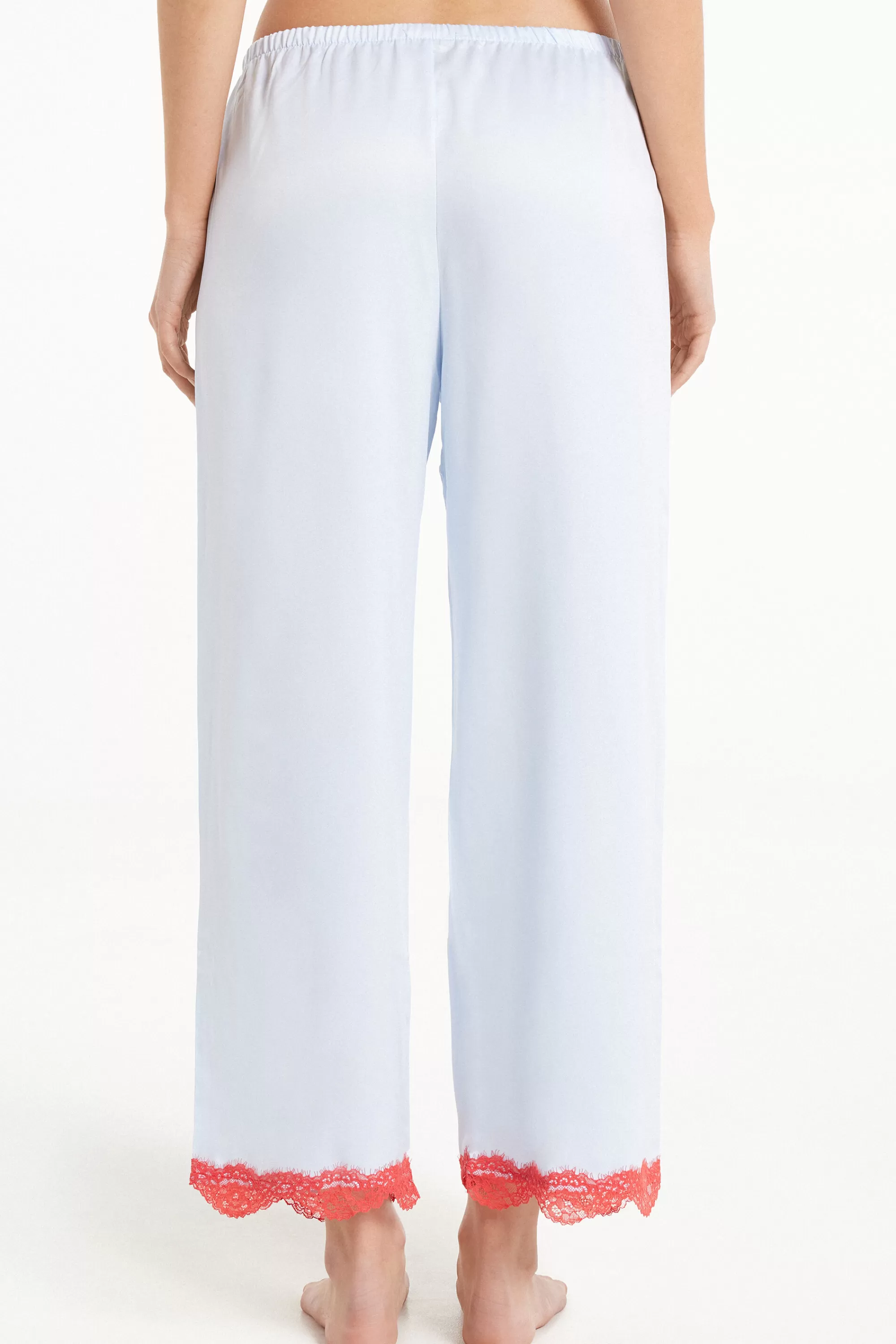 Flash Sale Pantalone Lungo In Raso Pastel Baby Satin - Pigiami Combinabili - Donna | Pigiami combinabili