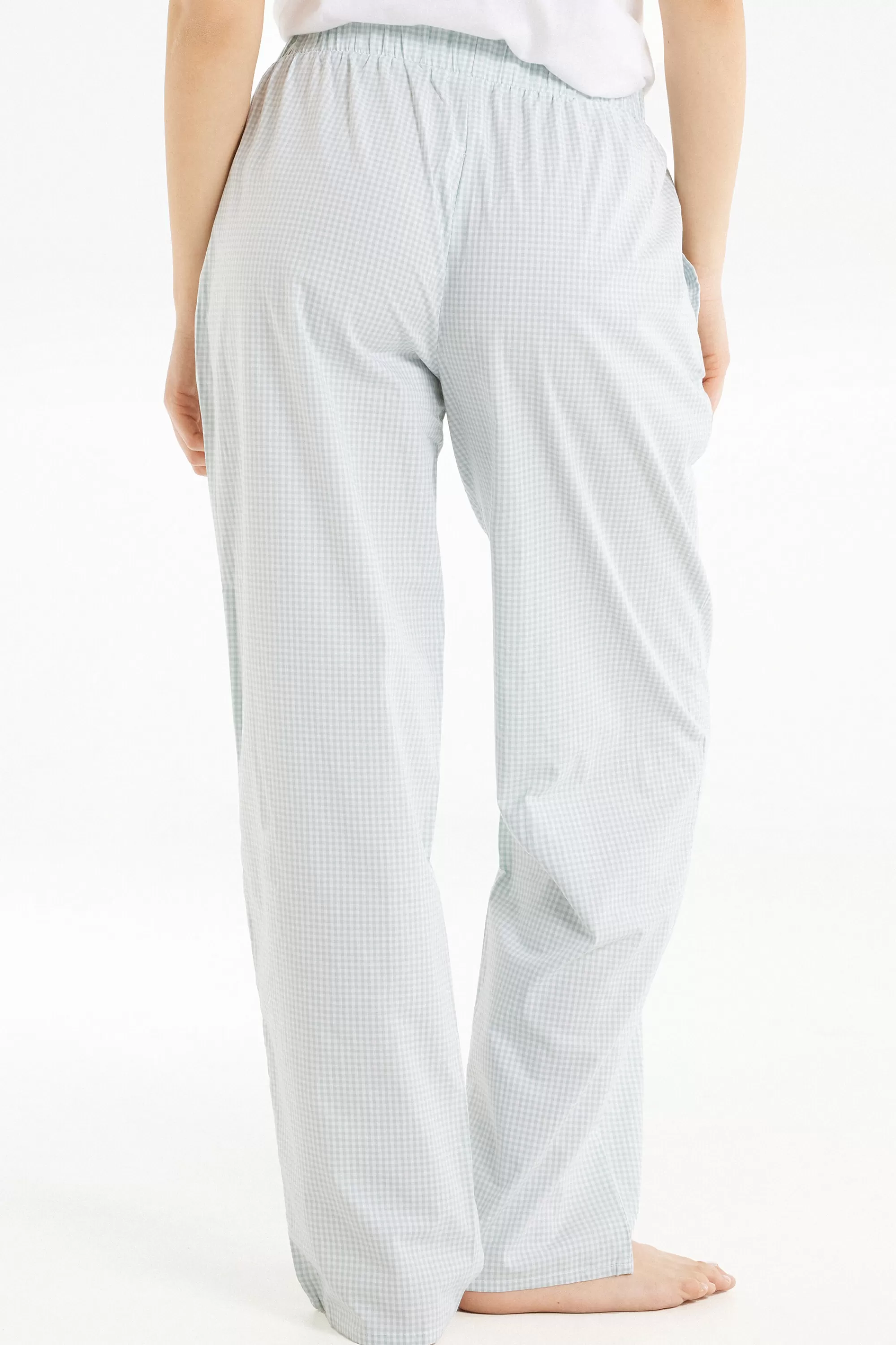 Cheap Pantalone Lungo In Tela Di Cotone Stampata - Pigiami Combinabili - Donna | Pigiami combinabili