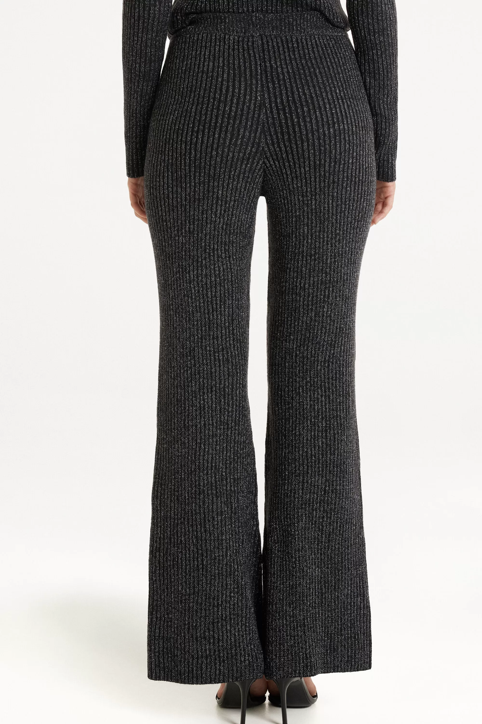Flash Sale Pantaloni Flare A Costine Laminato - Pantaloni - Donna | Pantaloni