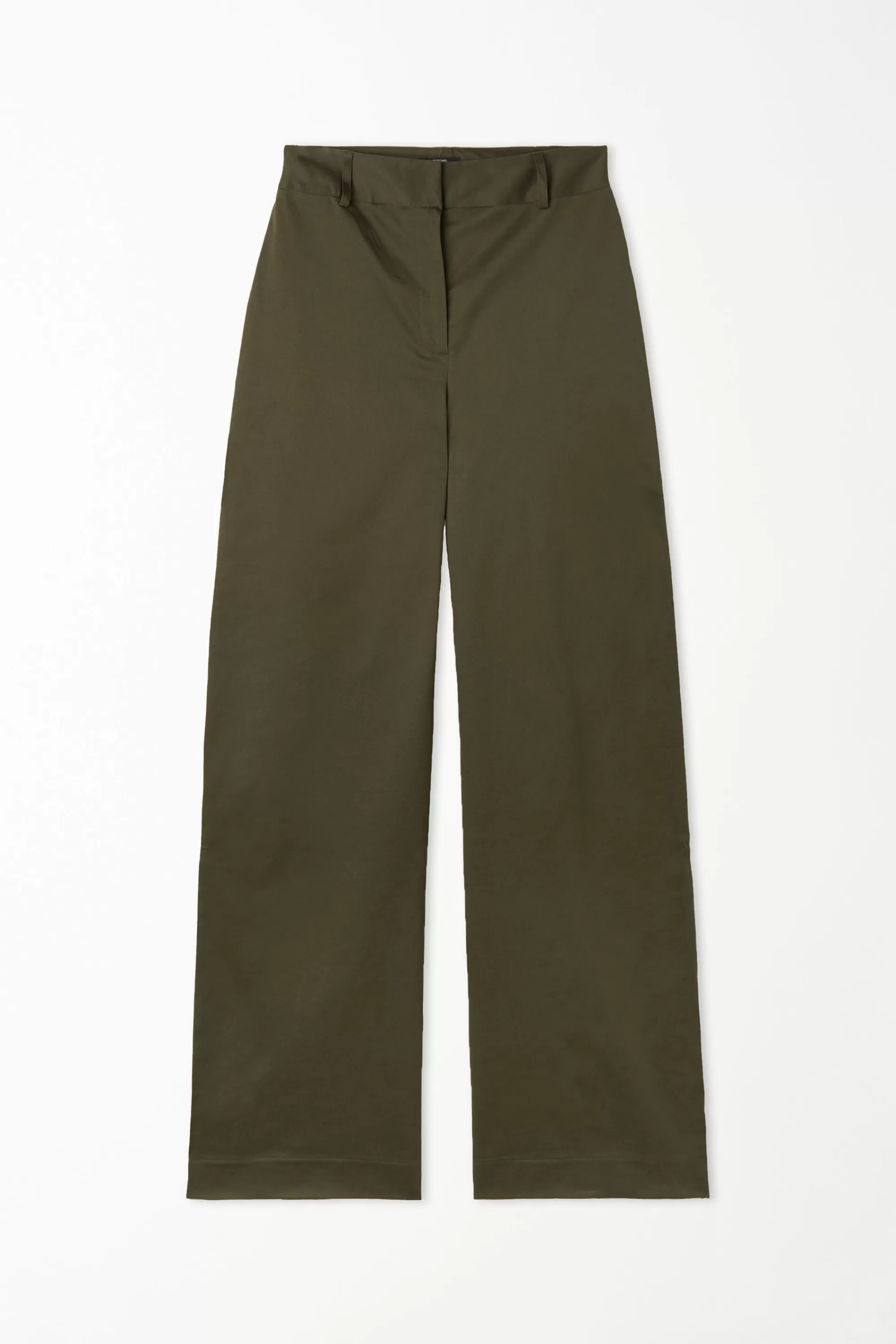 Best Pantaloni Lunghi Ampi In Tela Di Cotone - Pantaloni - Donna | Pantaloni