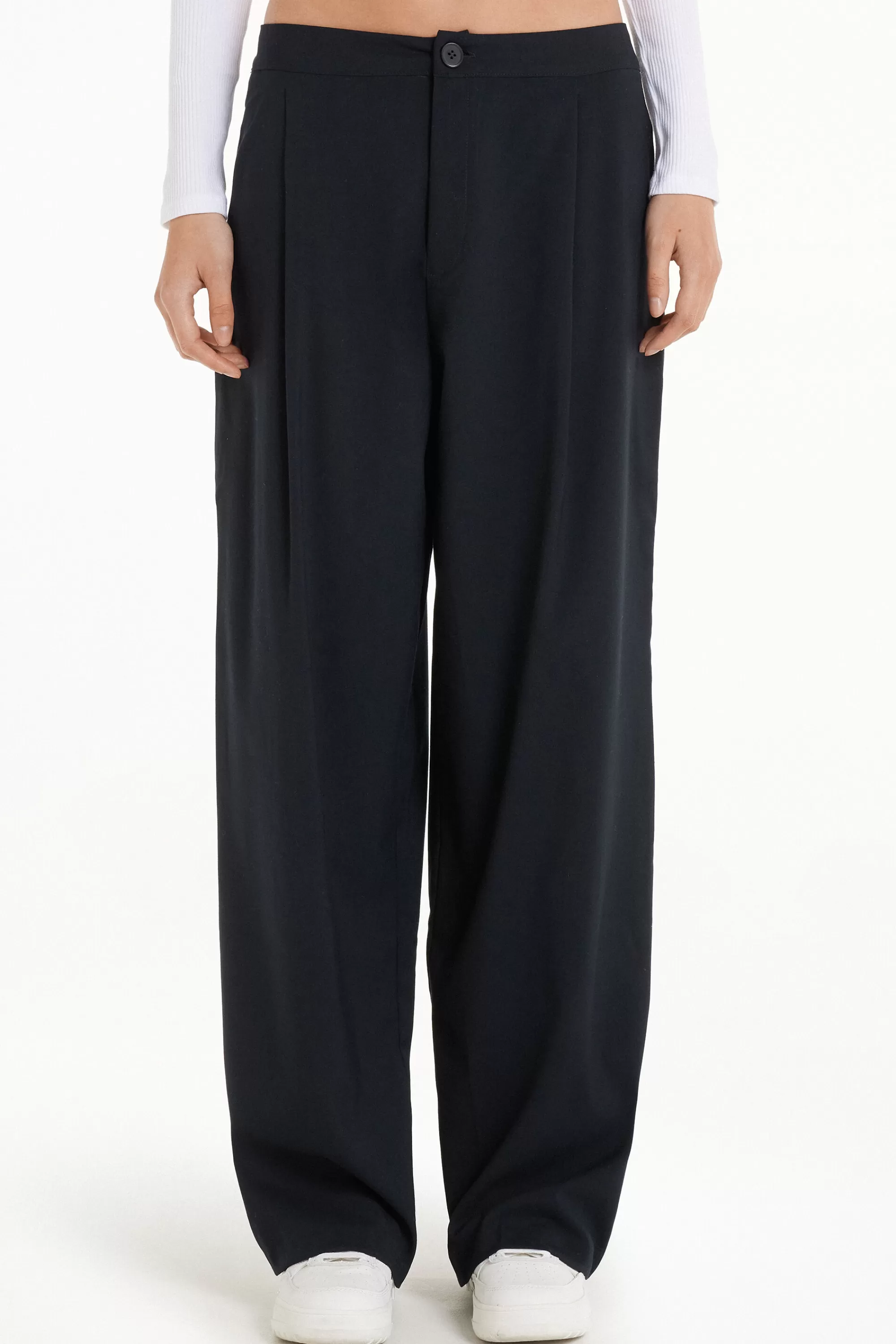 Discount Pantapalazzo Tela Con Pinces - Pantaloni - Donna | Pantaloni