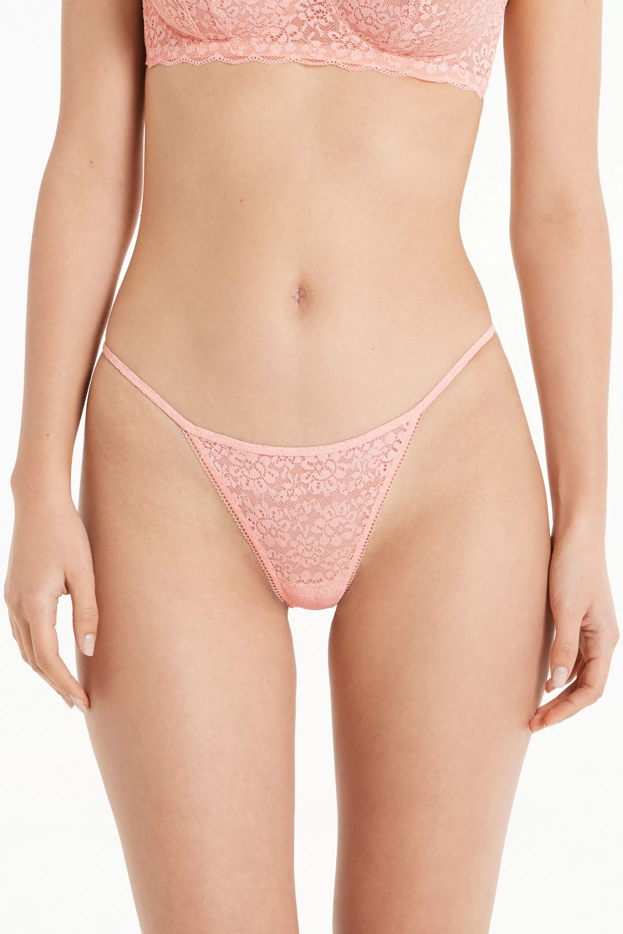 Cheap Perizoma Fianchetto Sottile A Tanga In Pizzo Riciclato - Perizoma E Tanga - Donna | Completi intimi | Slip