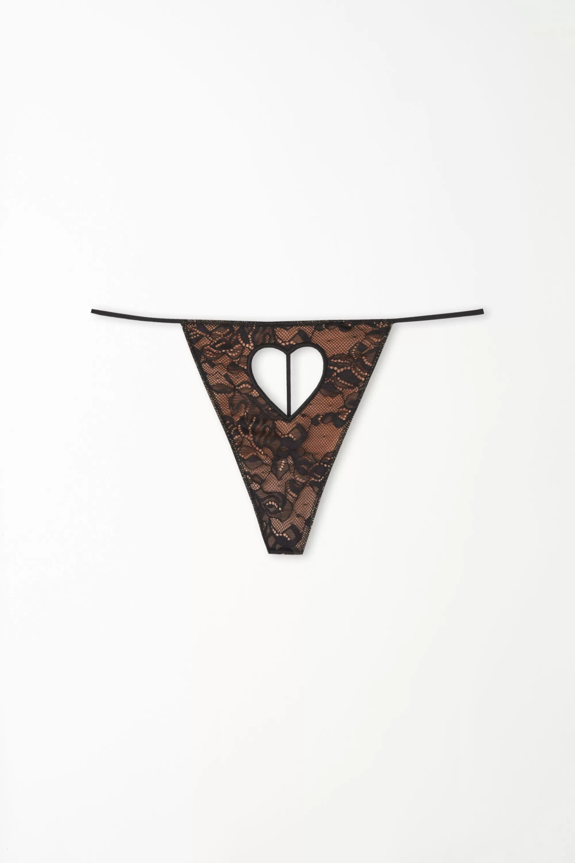 Outlet Perizoma Fianchetto Tanga E Cut-Out A Cuore Lovely Dark Lace - Perizoma E Tanga - Donna | Slip