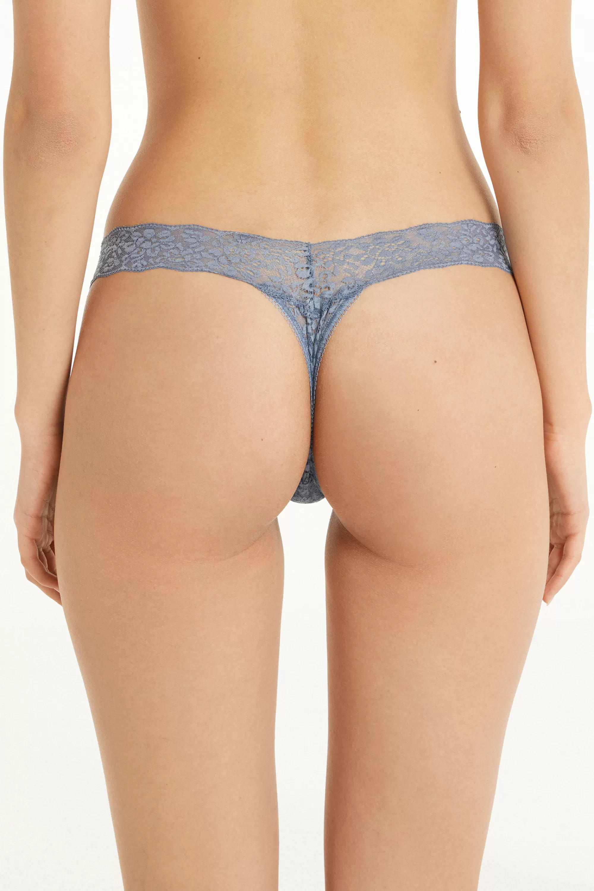 Store Perizoma Sgambato In Pizzo Riciclato - Perizoma E Tanga - Donna | Slip