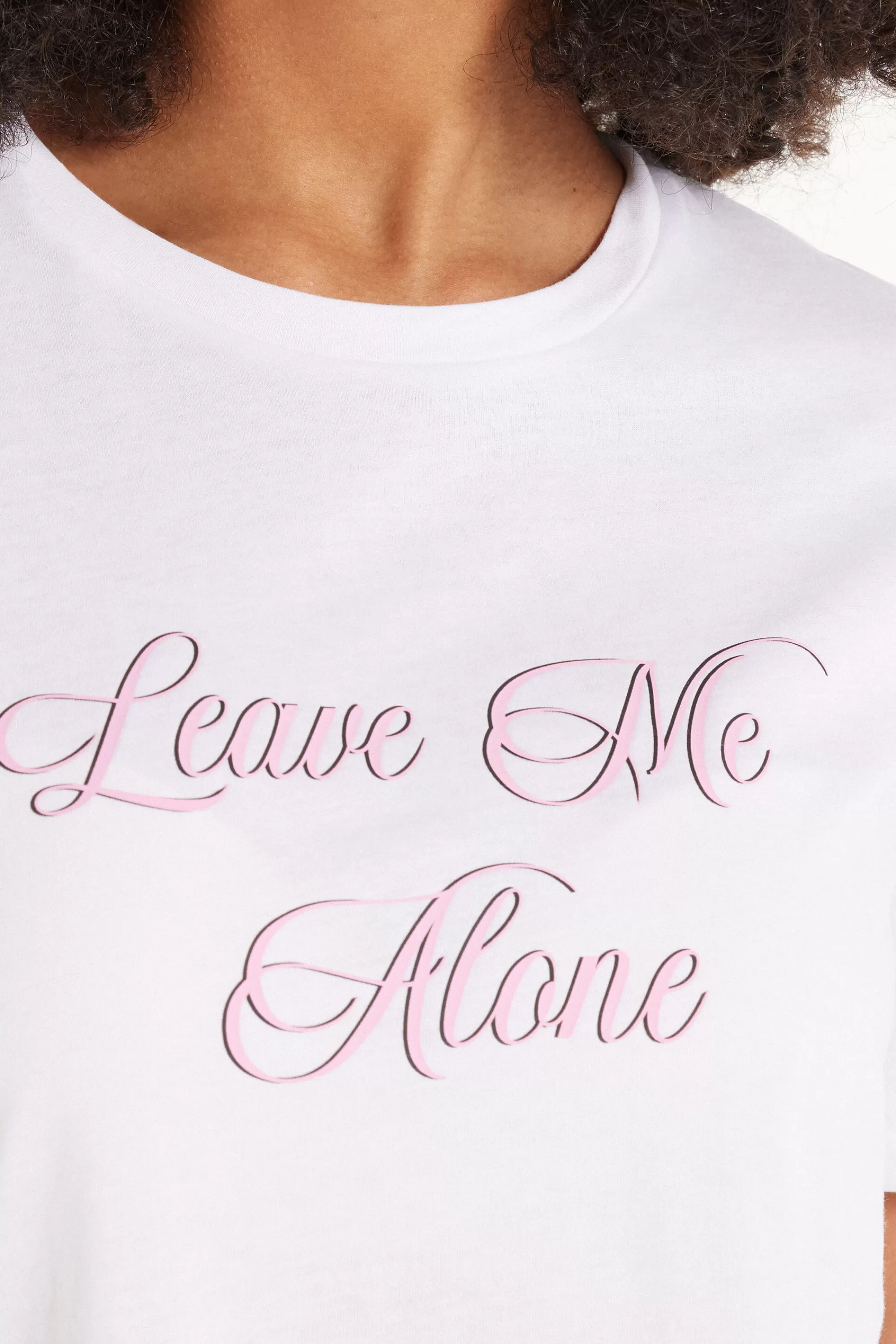 Flash Sale Pigiama Corto Cotone Mezza Manica Stampa "Leave Me Alone" - Pigiami Corti - Donna | Pigiami corti