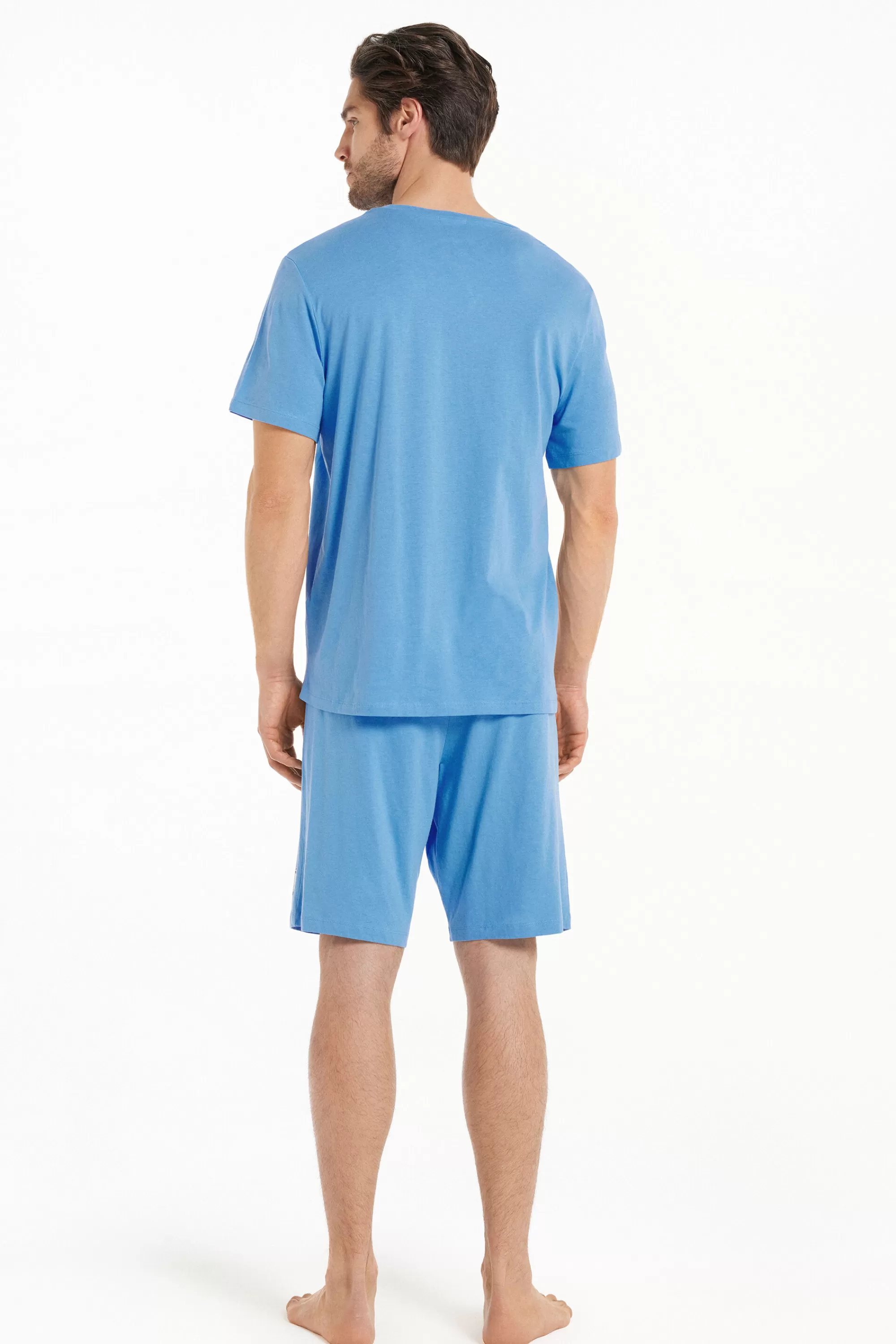Best Sale Pigiama Corto In Cotone Stampa "Space" - Pigiami Corti - Uomo | Pigiami corti