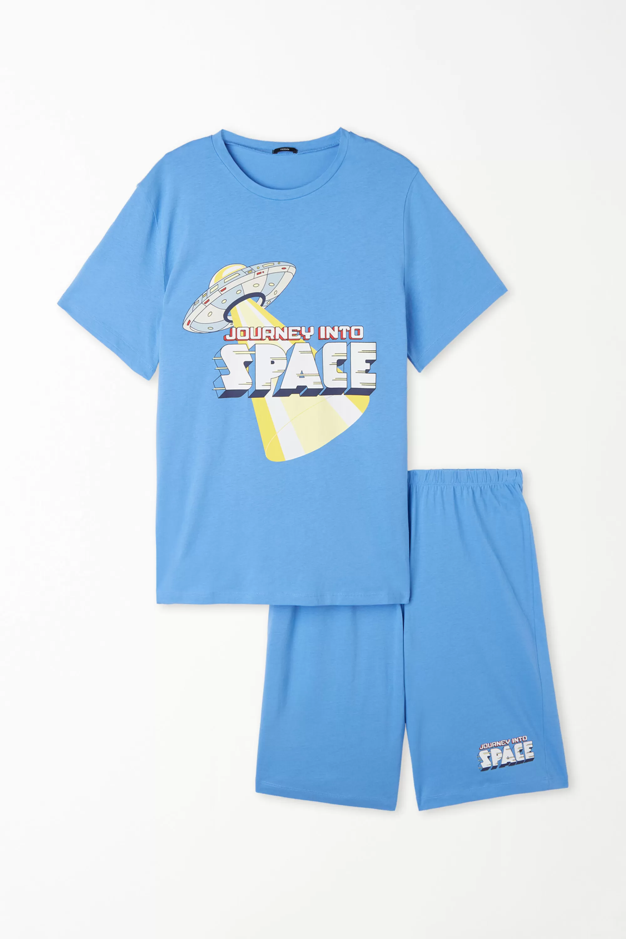 Best Sale Pigiama Corto In Cotone Stampa "Space" - Pigiami Corti - Uomo | Pigiami corti