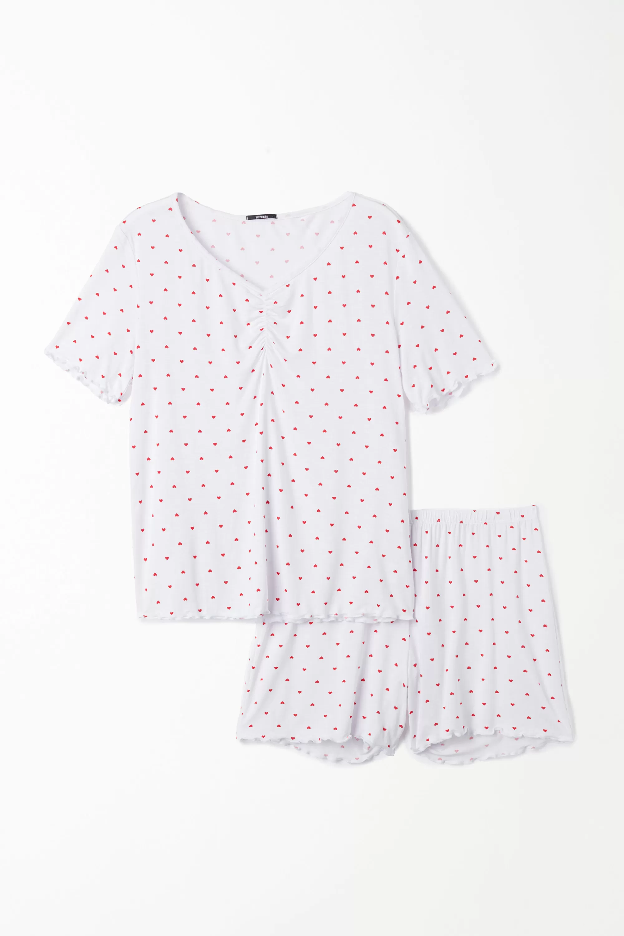 Flash Sale Pigiama Corto Mezza Manica Con Arriccio In Viscosa - Pigiami Corti - Donna | Pigiami corti