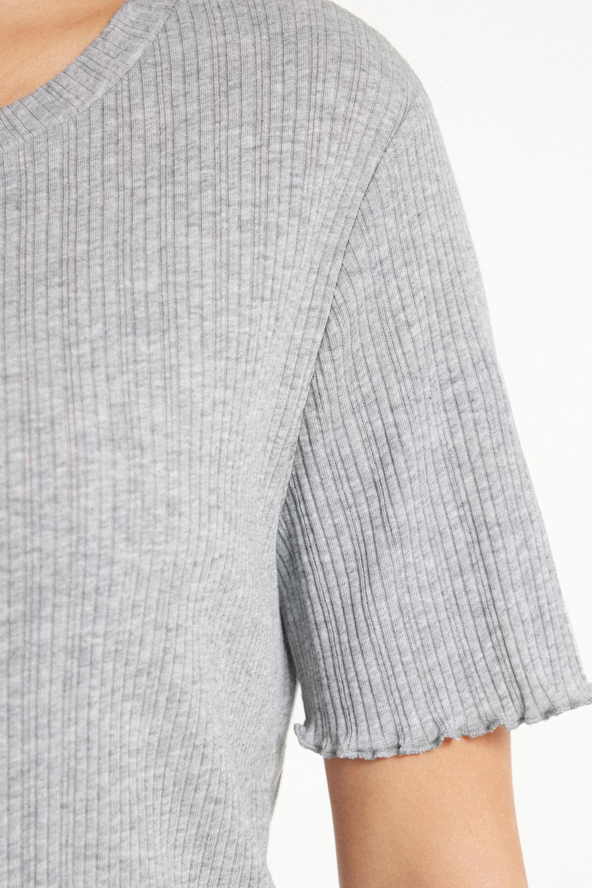 Hot Pigiama Corto Mezza Manica Cotone Costina Punto Bambola - Pigiami Corti - Donna | Pigiami corti