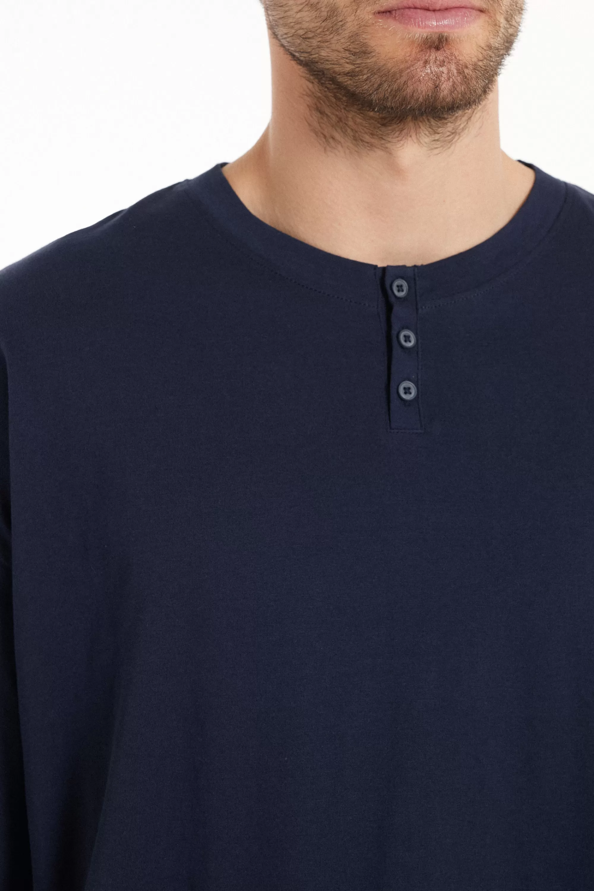 Flash Sale Pigiama Lungo A Mezza Manica In Cotone Over - Pigiami Lunghi - Uomo | Pigiami lunghi
