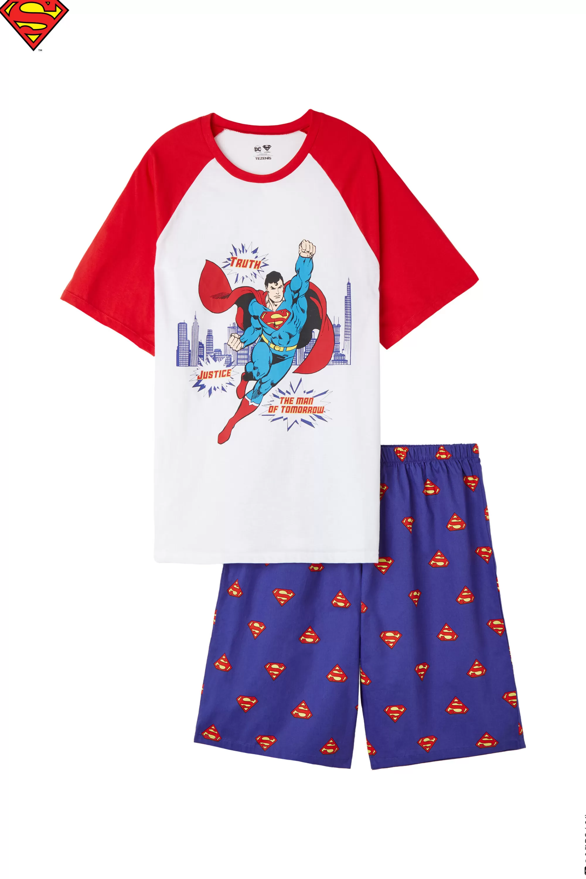 Cheap Pigiama Lungo In Cotone Con Stampa Superman - Pigiami Lunghi - Uomo | Pigiami lunghi