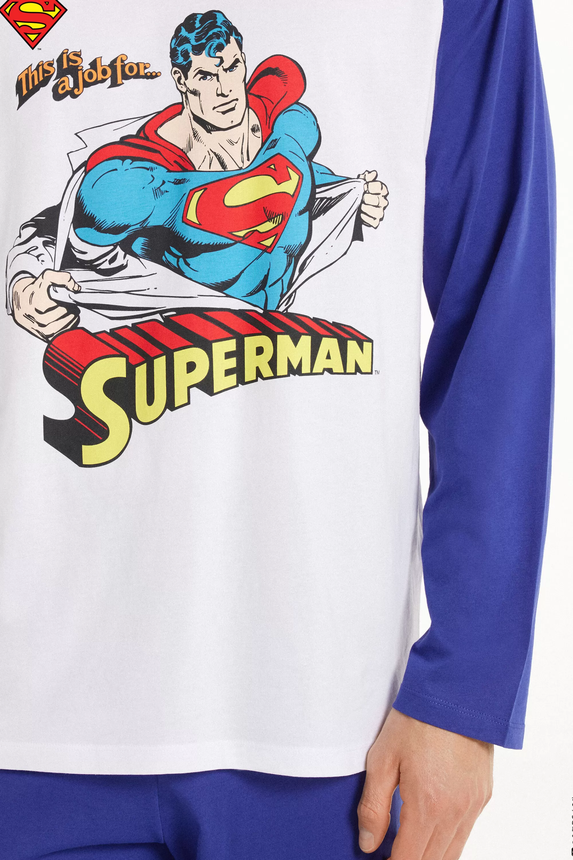Cheap Pigiama Lungo In Cotone Con Stampa Superman - Pigiami Lunghi - Uomo | Pigiami lunghi
