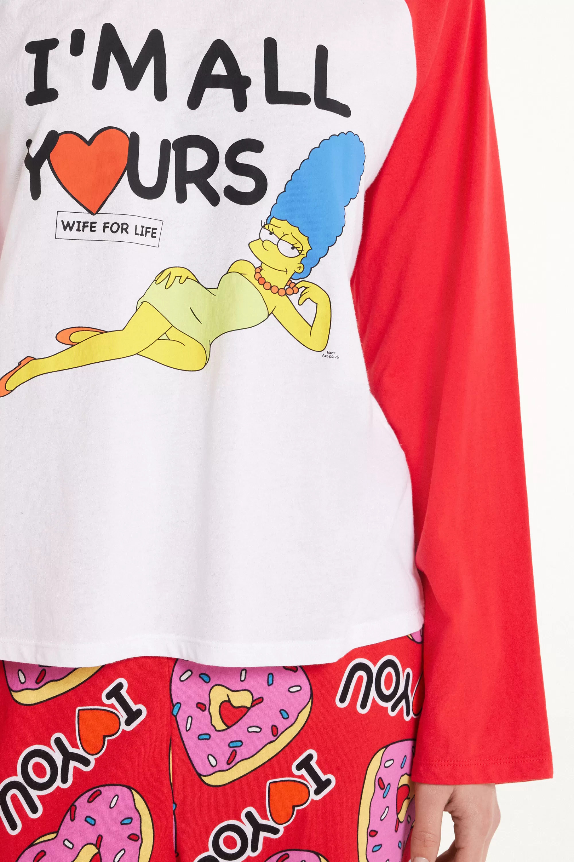 Flash Sale Pigiama Lungo In Cotone Con Stampa The Simpsons - Pigiami Lunghi - Donna | Pigiami lunghi