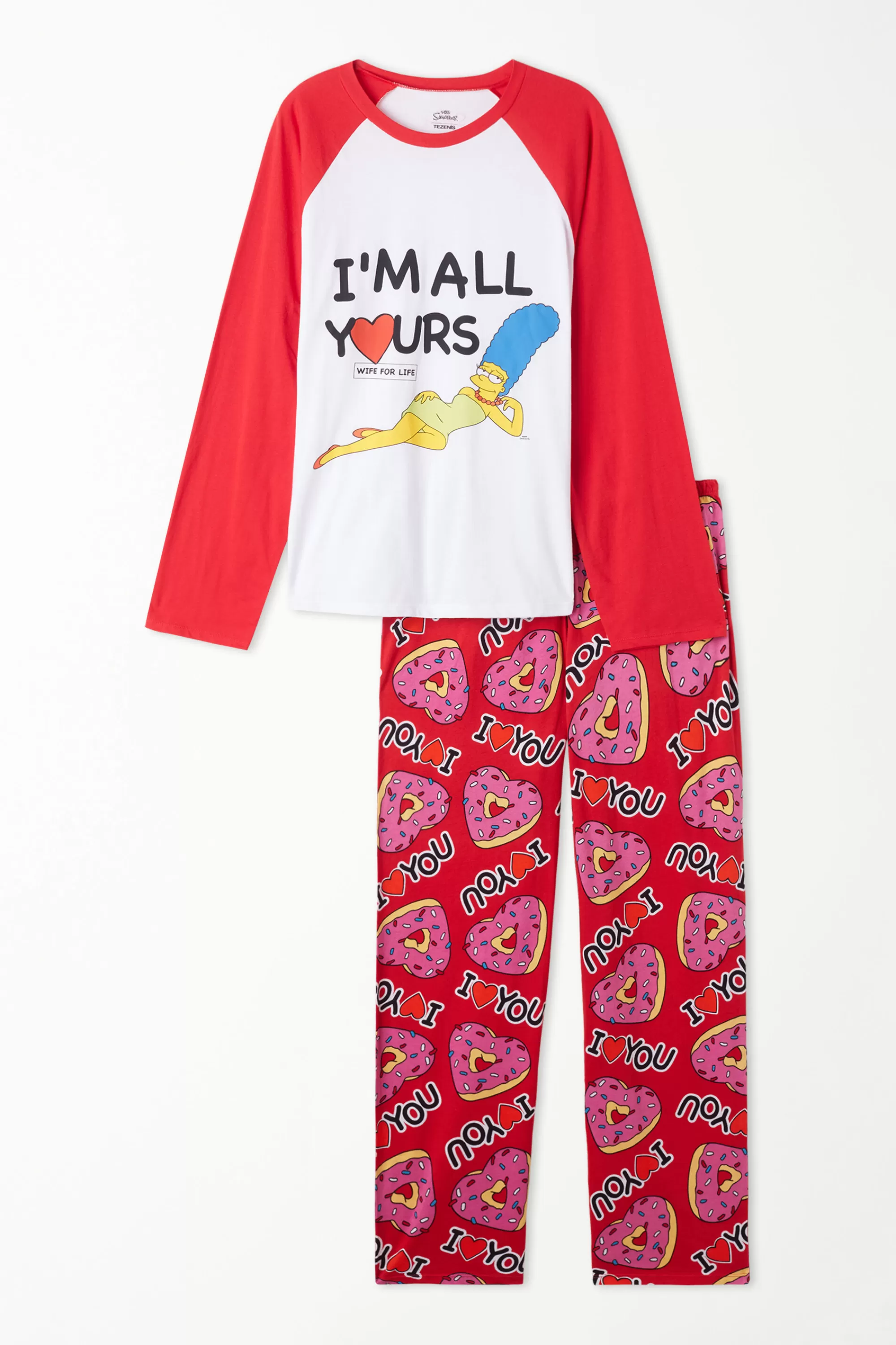 Flash Sale Pigiama Lungo In Cotone Con Stampa The Simpsons - Pigiami Lunghi - Donna | Pigiami lunghi