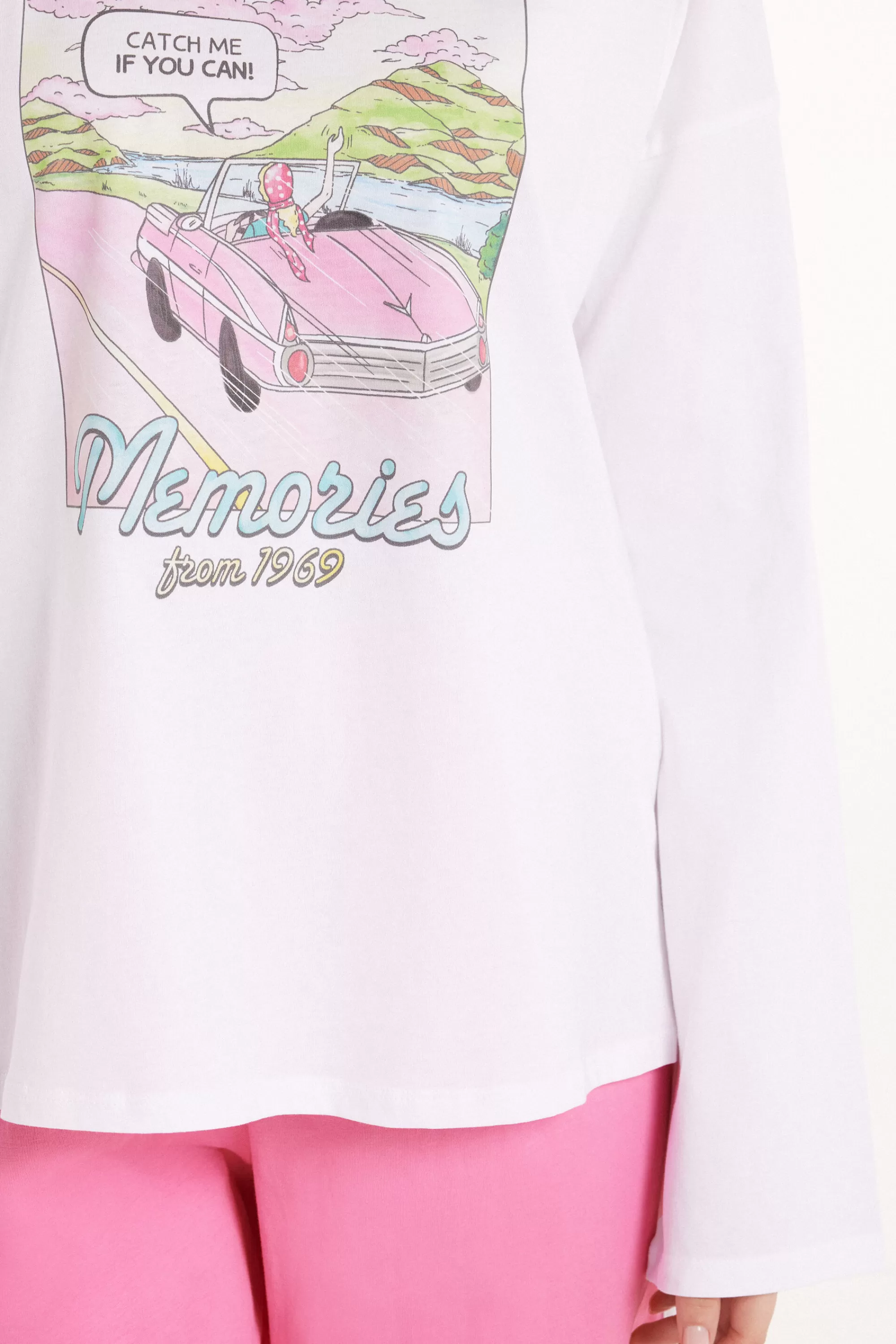 Best Pigiama Lungo In Cotone Stampa "Memories" - Pigiami Lunghi - Donna | Pigiami lunghi
