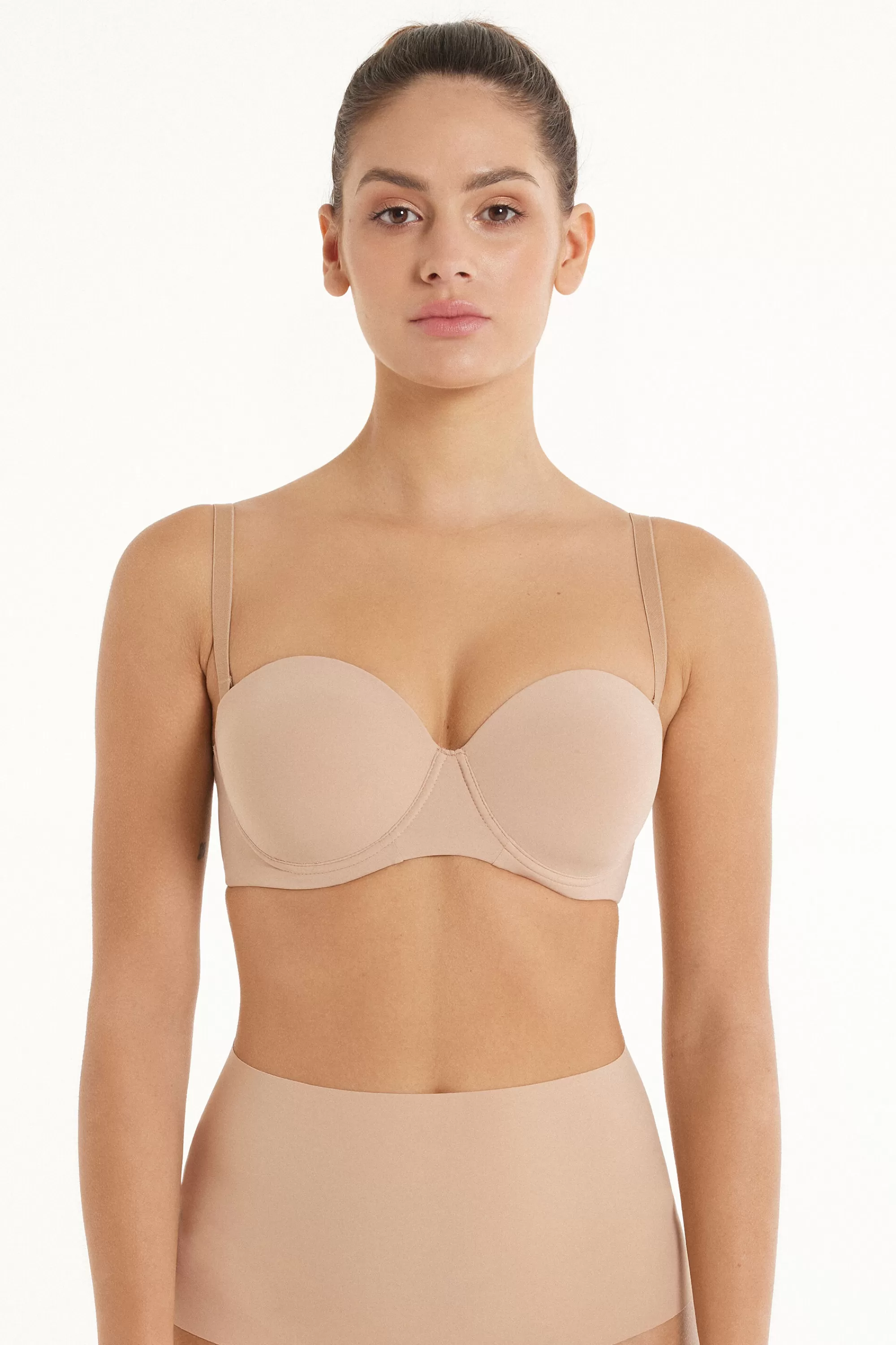 Cheap Reggiseno A Fascia Leggermente Imbottito Microfibra Riciclata Full Coverage - Fascia E Senza Spalline - Donna | Invisibile | Completi intimi