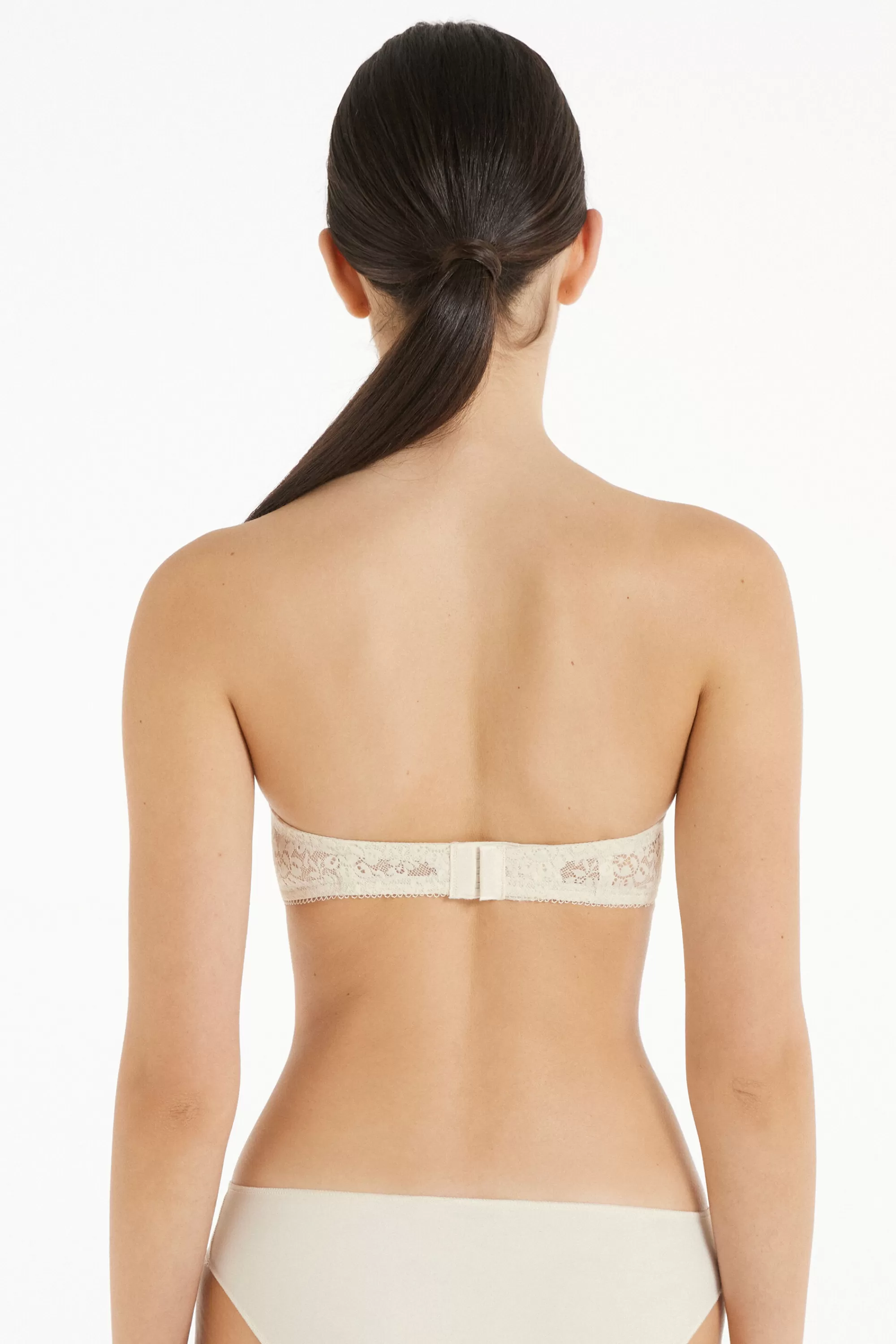 Store Reggiseno A Fascia Super Imbottito Madrid In Microfibra E Pizzo Riciclato - Fascia E Senza Spalline - Donna | Sposa | Invisibile