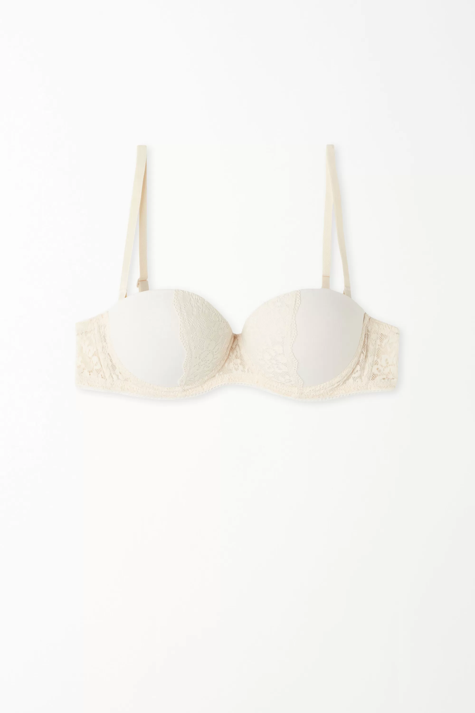 Store Reggiseno A Fascia Super Imbottito Madrid In Microfibra E Pizzo Riciclato - Fascia E Senza Spalline - Donna | Sposa | Invisibile