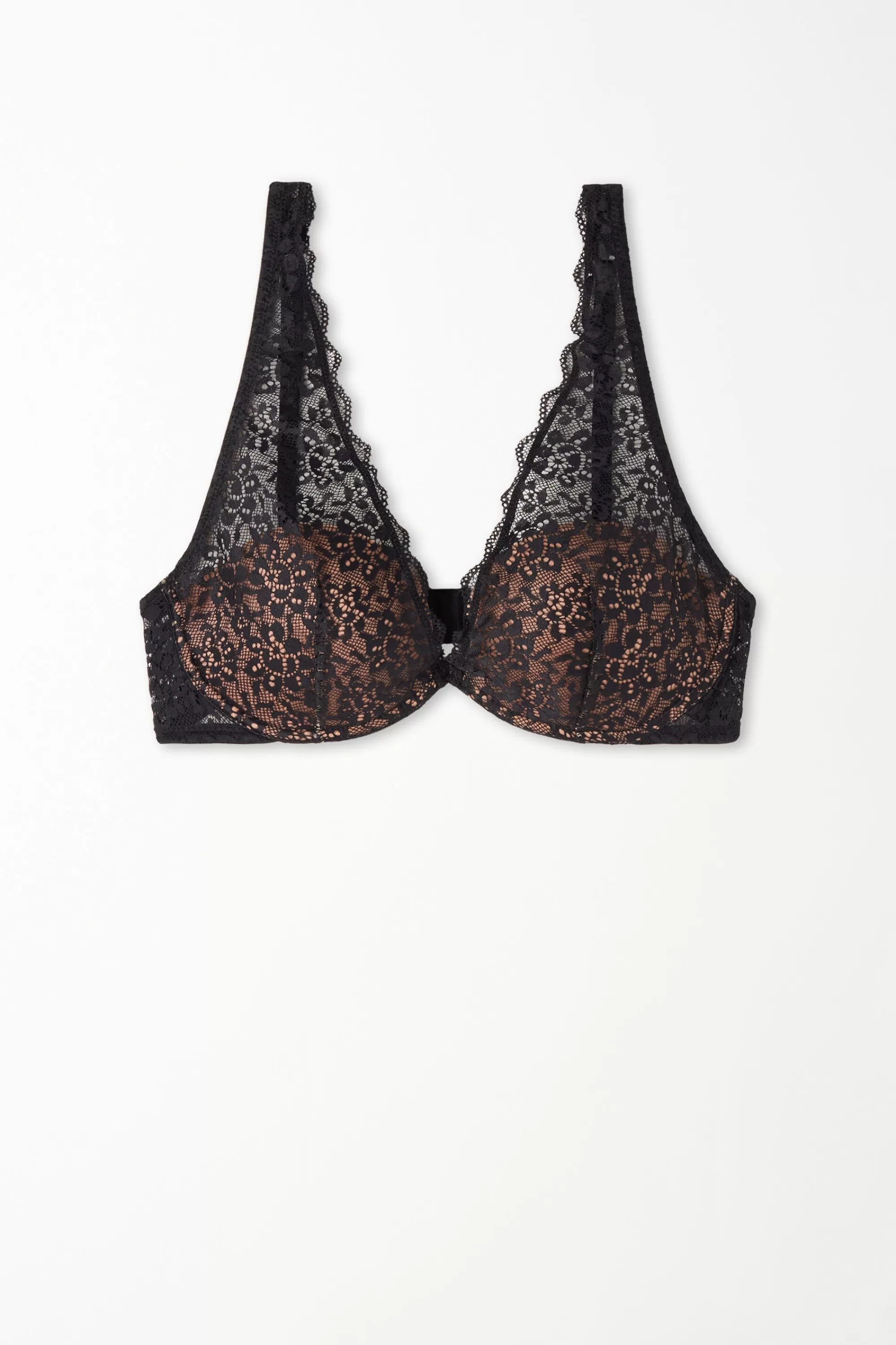 Hot Reggiseno Balconcino A Bralette Miami In Pizzo Riciclato - Bralette E Brassiere - Donna | Invisibile | Reggiseni