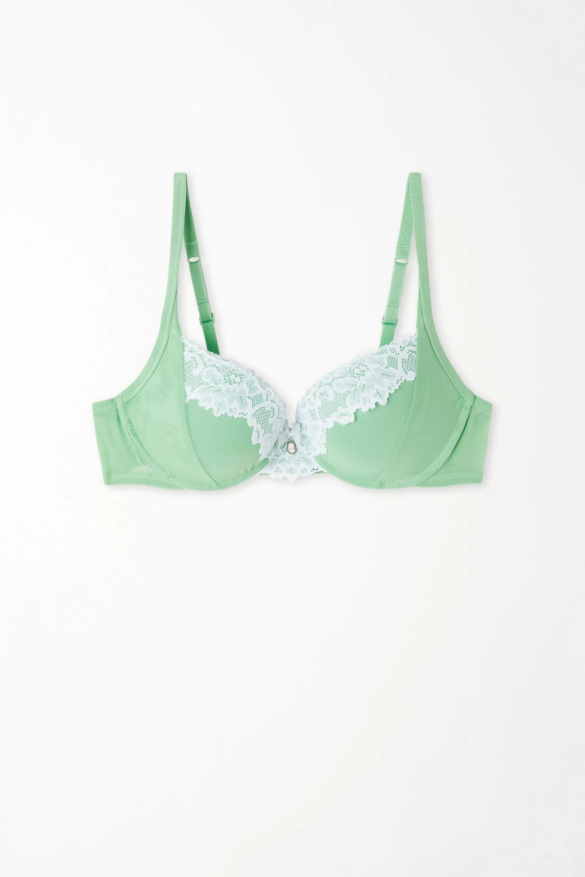 Outlet Reggiseno Balconcino Berlin Soft Mint Cammeo - Push Up - Donna | Completi intimi