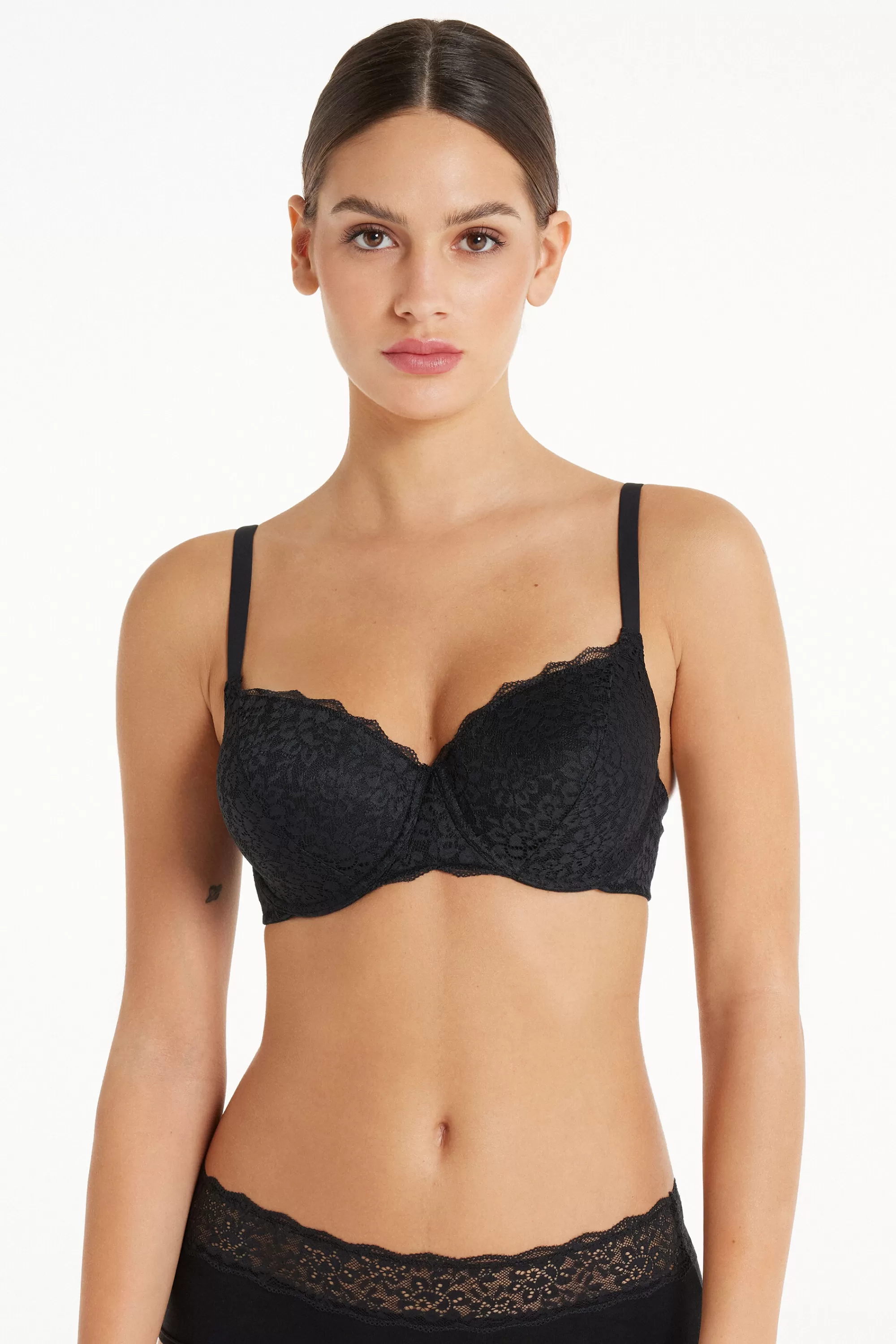 Sale Reggiseno Balconcino In Pizzo Riciclato Prague Full Cover - Balconcino - Donna | Invisibile | Reggiseni