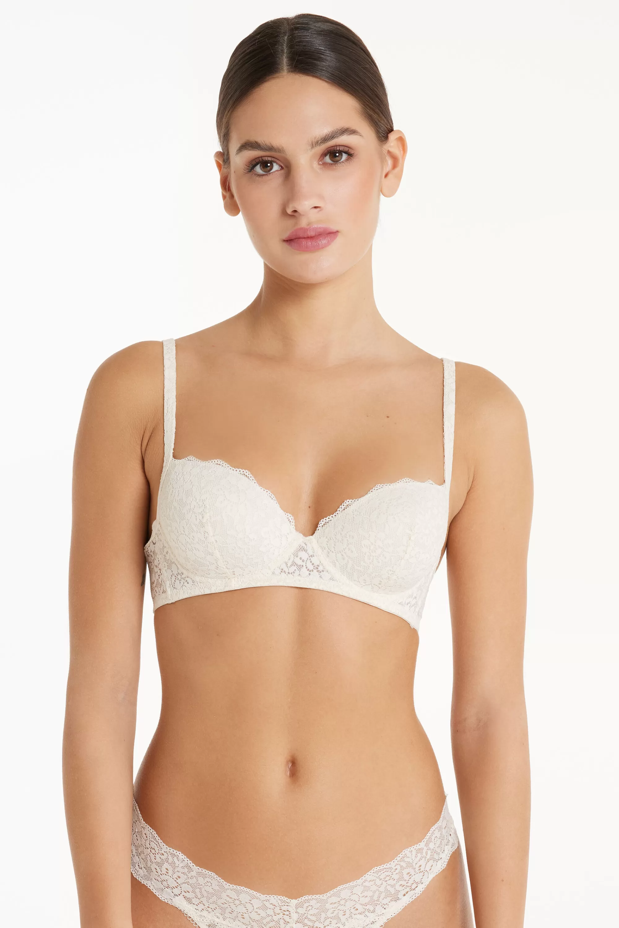 Best Reggiseno Balconcino Leggermente Imbottito In Pizzo Riciclato Wien - Balconcino - Donna | Invisibile | Completi intimi