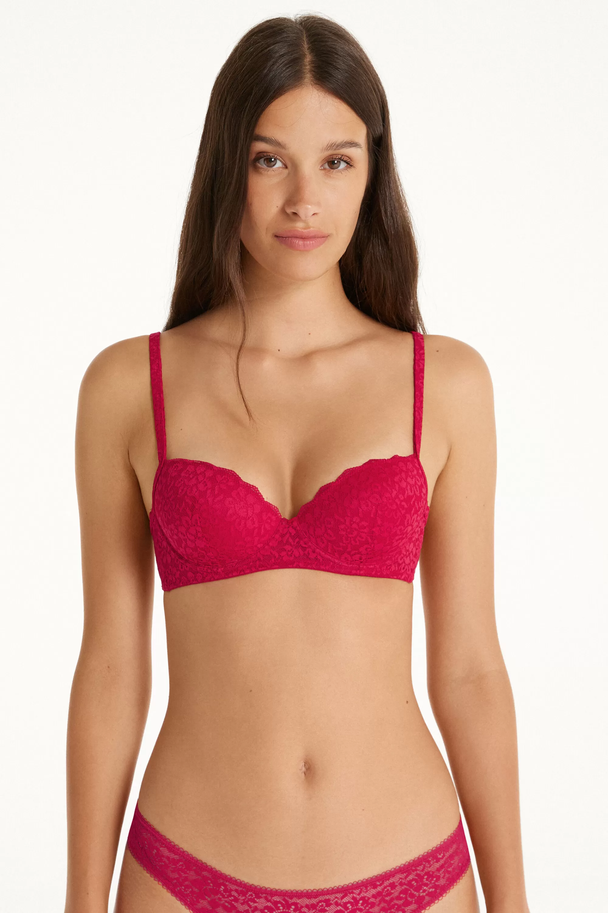 New Reggiseno Balconcino Leggermente Imbottito In Pizzo Riciclato Wien - Balconcino - Donna | Reggiseni