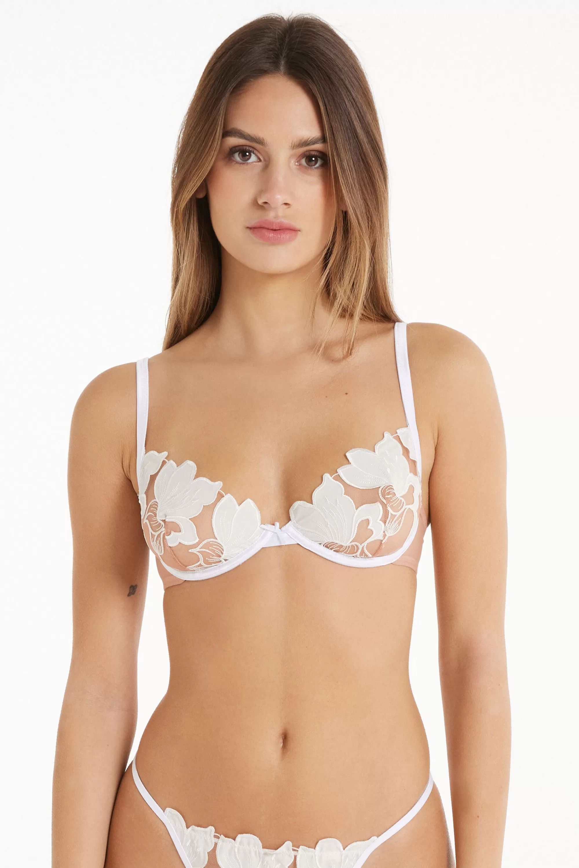 Hot Reggiseno Balconcino Paris Timeless Flowers - Balconcino - Donna | Sposa | Completi intimi