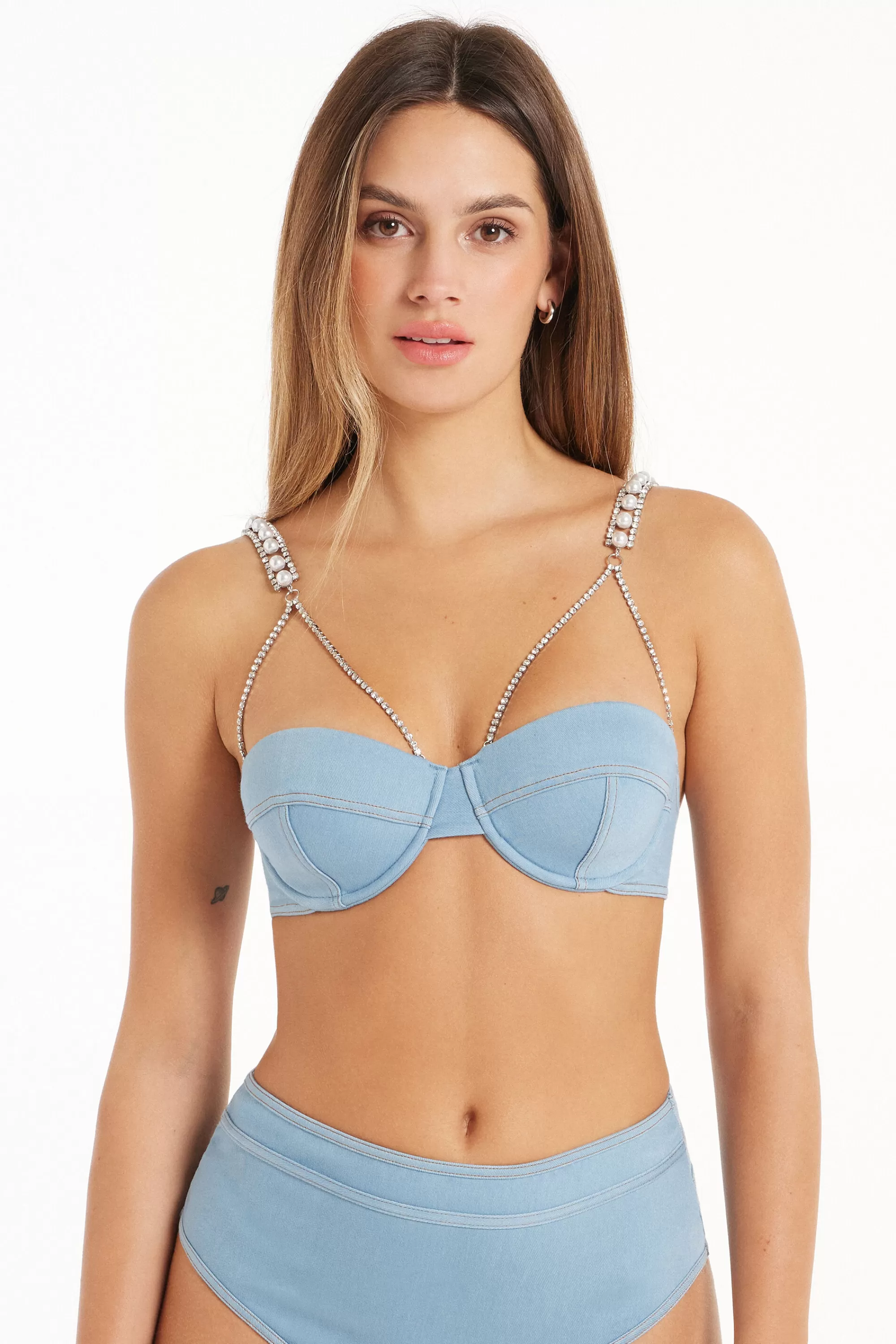 Cheap Reggiseno Balconcino Wien Leggermente Imbottito Glam Denim - Balconcino - Donna | Reggiseni