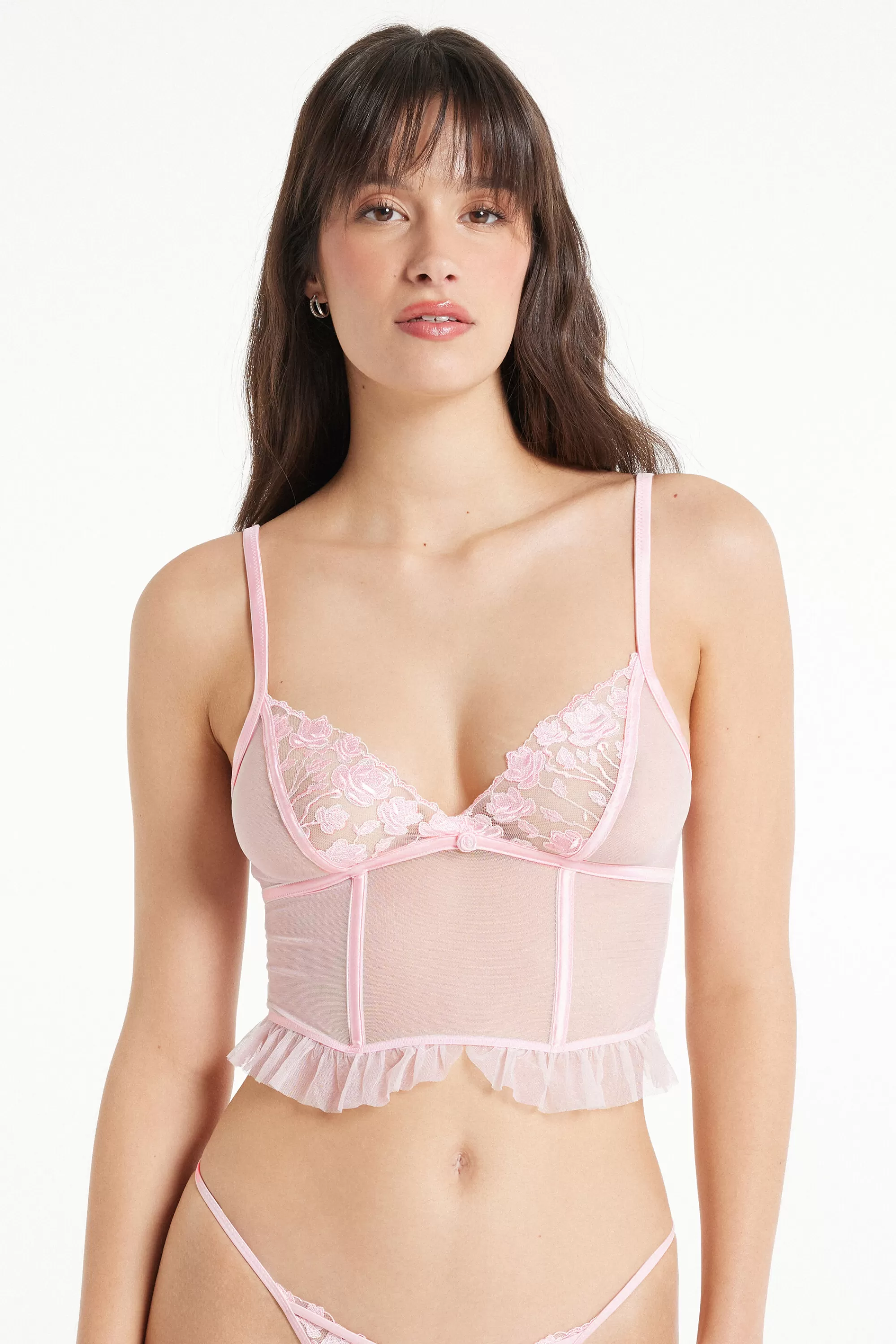 Hot Reggiseno Bra Top A Triangolo Red Passion Lace - Bralette E Brassiere - Donna | Completi intimi | Reggiseni
