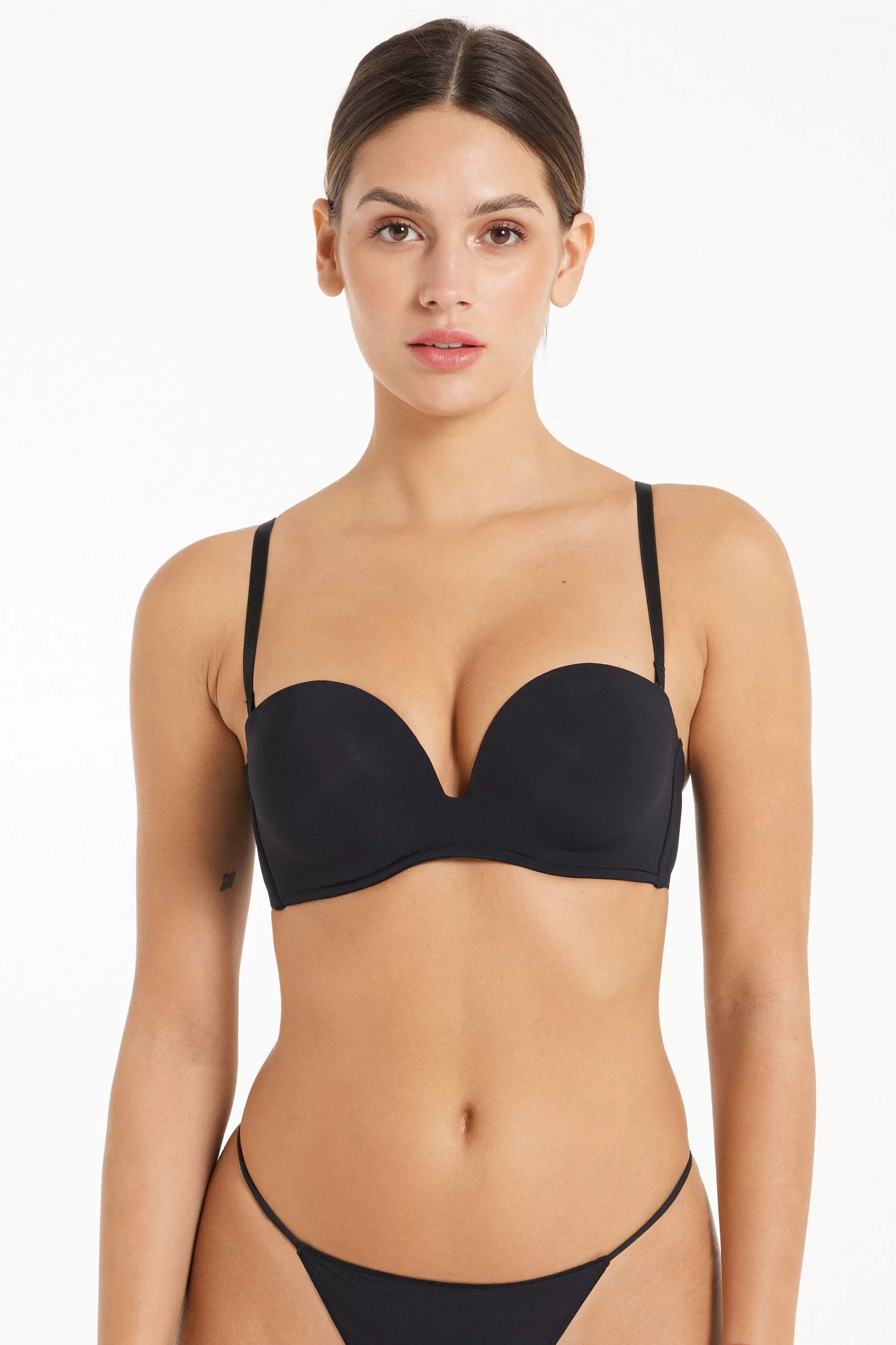 Hot Reggiseno Fascia Imbottita Scollata Microfibra Riciclata - Fascia E Senza Spalline - Donna | Invisibile | Completi intimi